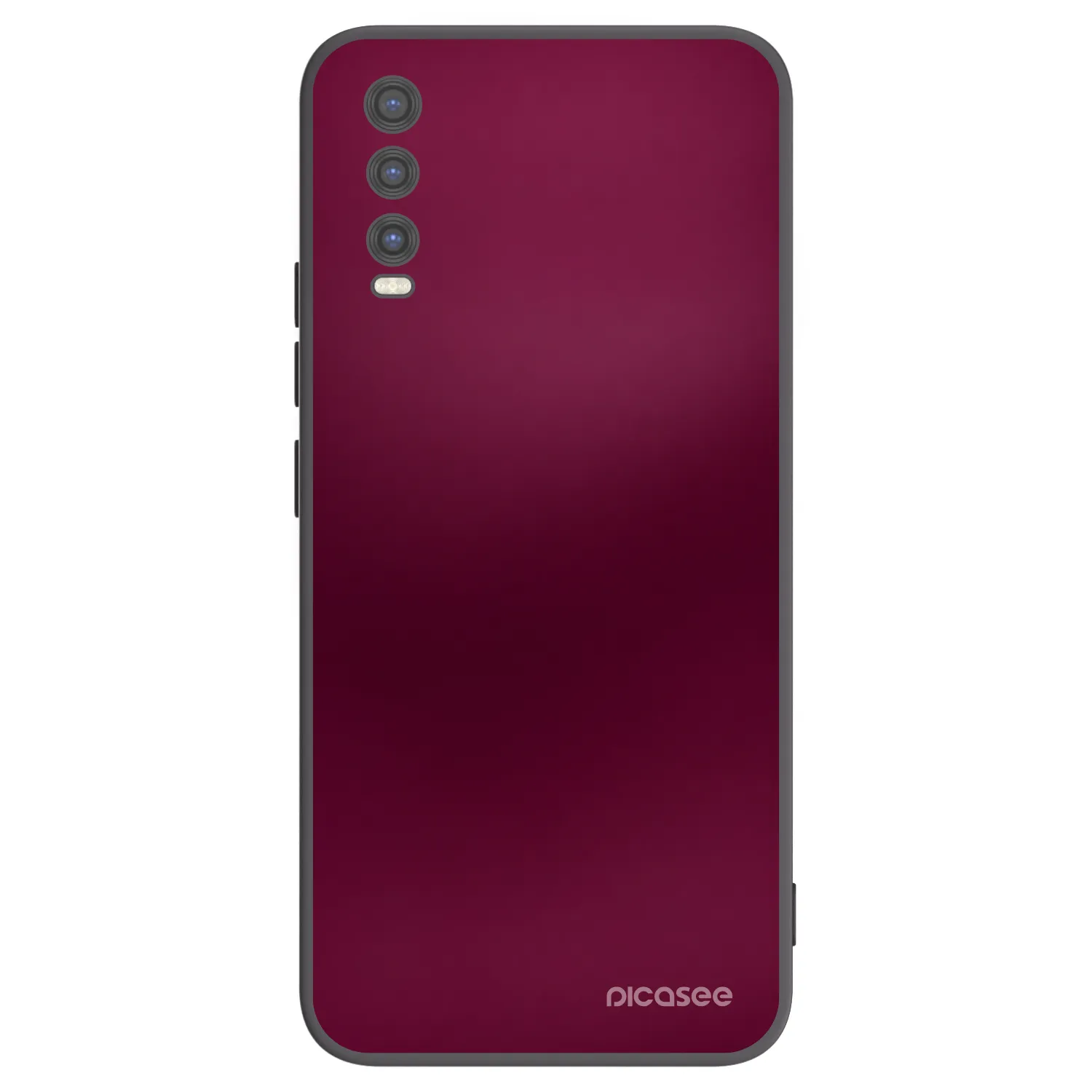 Picasee silikonový černý obal pro Vivo Y20s - Velvet Bordeaux