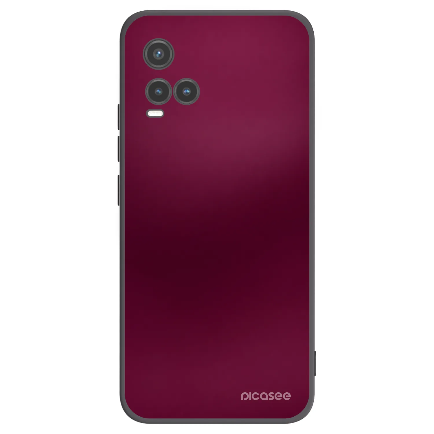 Picasee silikonový černý obal pro Vivo Y33s - Velvet Bordeaux