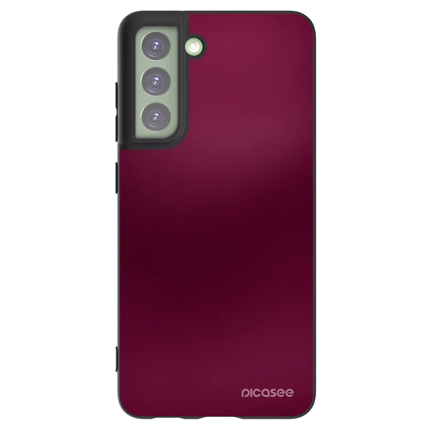 Picasee silikonový černý obal pro Samsung Galaxy S21 FE 5G - Velvet Bordeaux