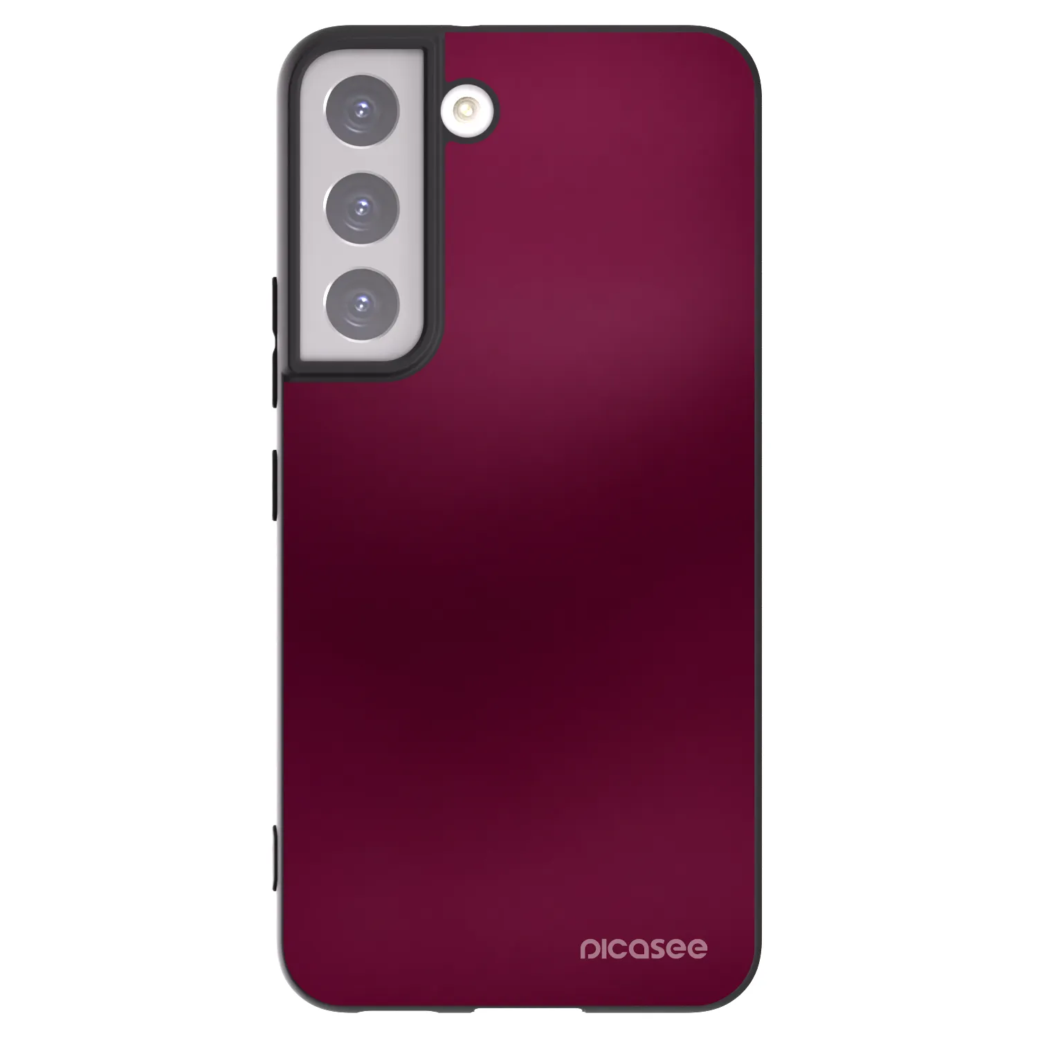 Picasee silikonový černý obal pro Samsung Galaxy S22 5G - Velvet Bordeaux