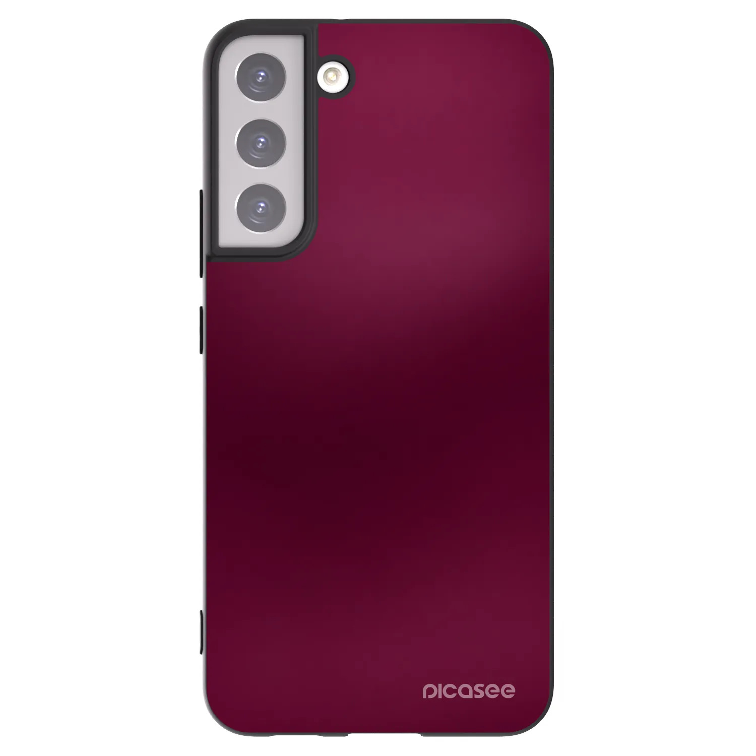 Picasee silikonový černý obal pro Samsung Galaxy S22+ 5G - Velvet Bordeaux