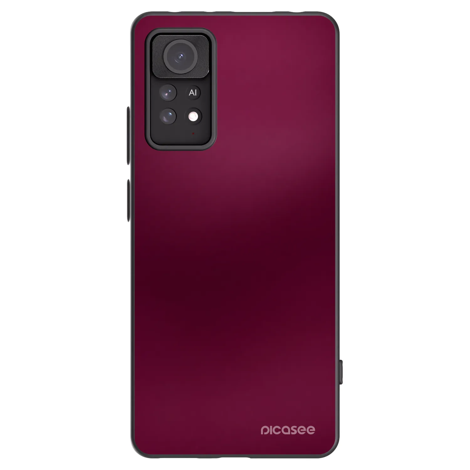 Picasee silikonový černý obal pro Xiaomi Redmi Note 11 Pro 5G - Velvet Bordeaux