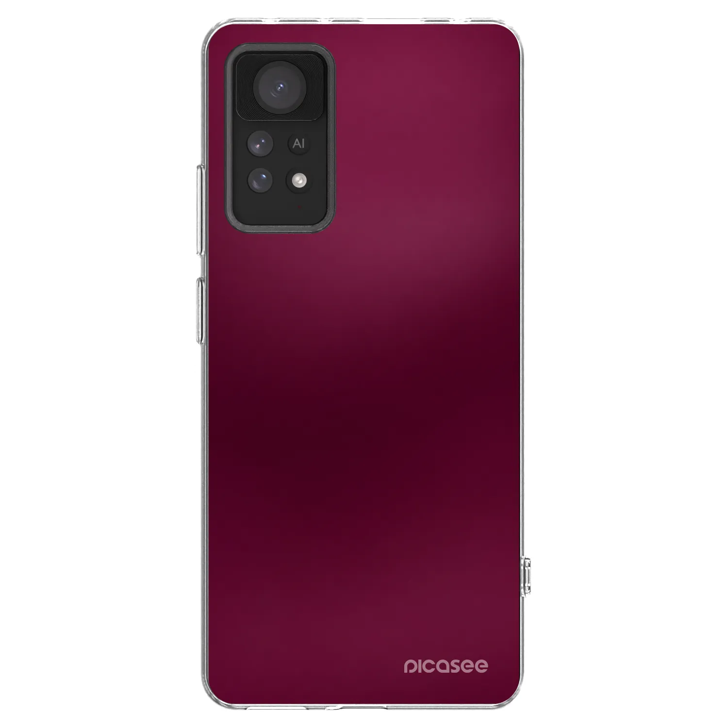 Picasee silikonový průhledný obal pro Xiaomi Redmi Note 11 Pro 5G - Velvet Bordeaux