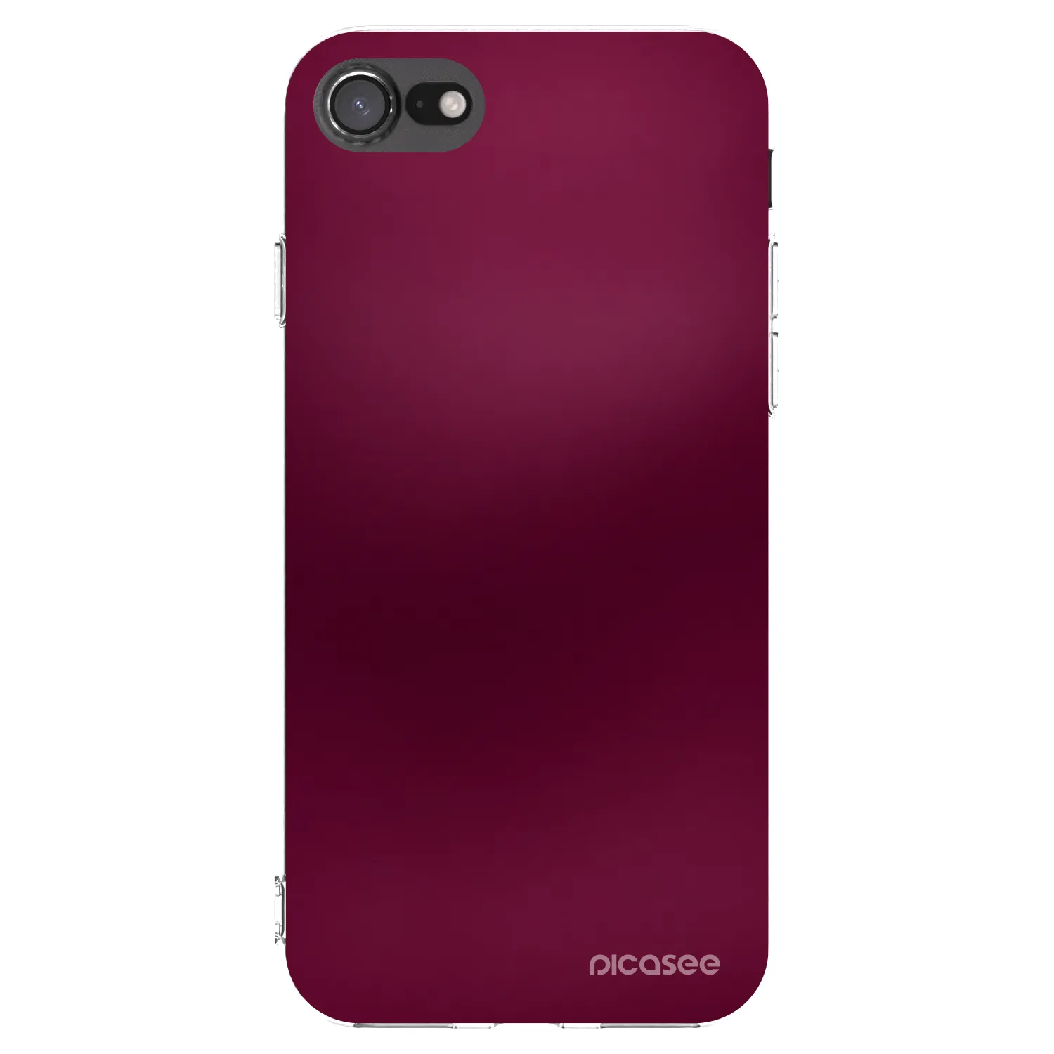 Picasee silikonový průhledný obal pro Apple iPhone SE 2022 - Velvet Bordeaux