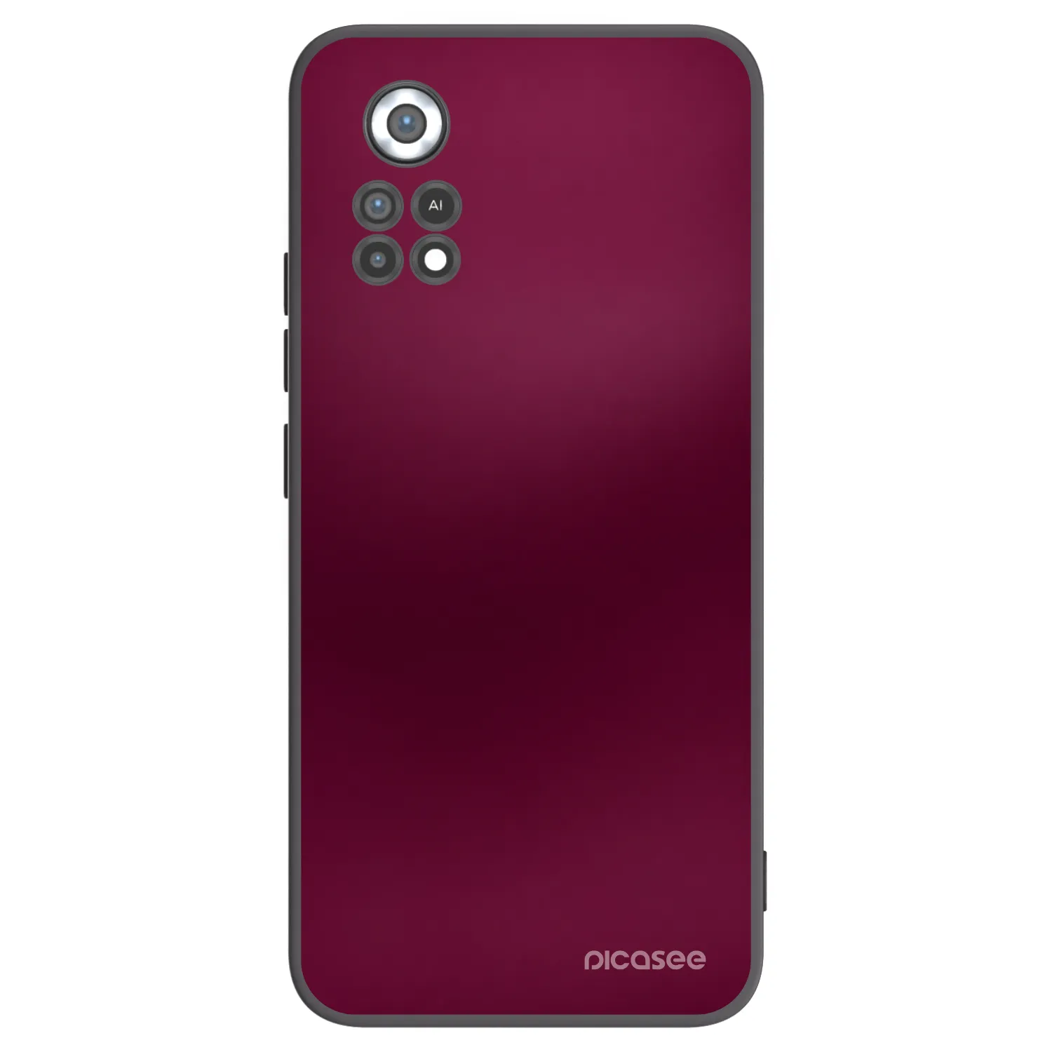 Picasee silikonový černý obal pro Xiaomi Poco X4 Pro 5G - Velvet Bordeaux