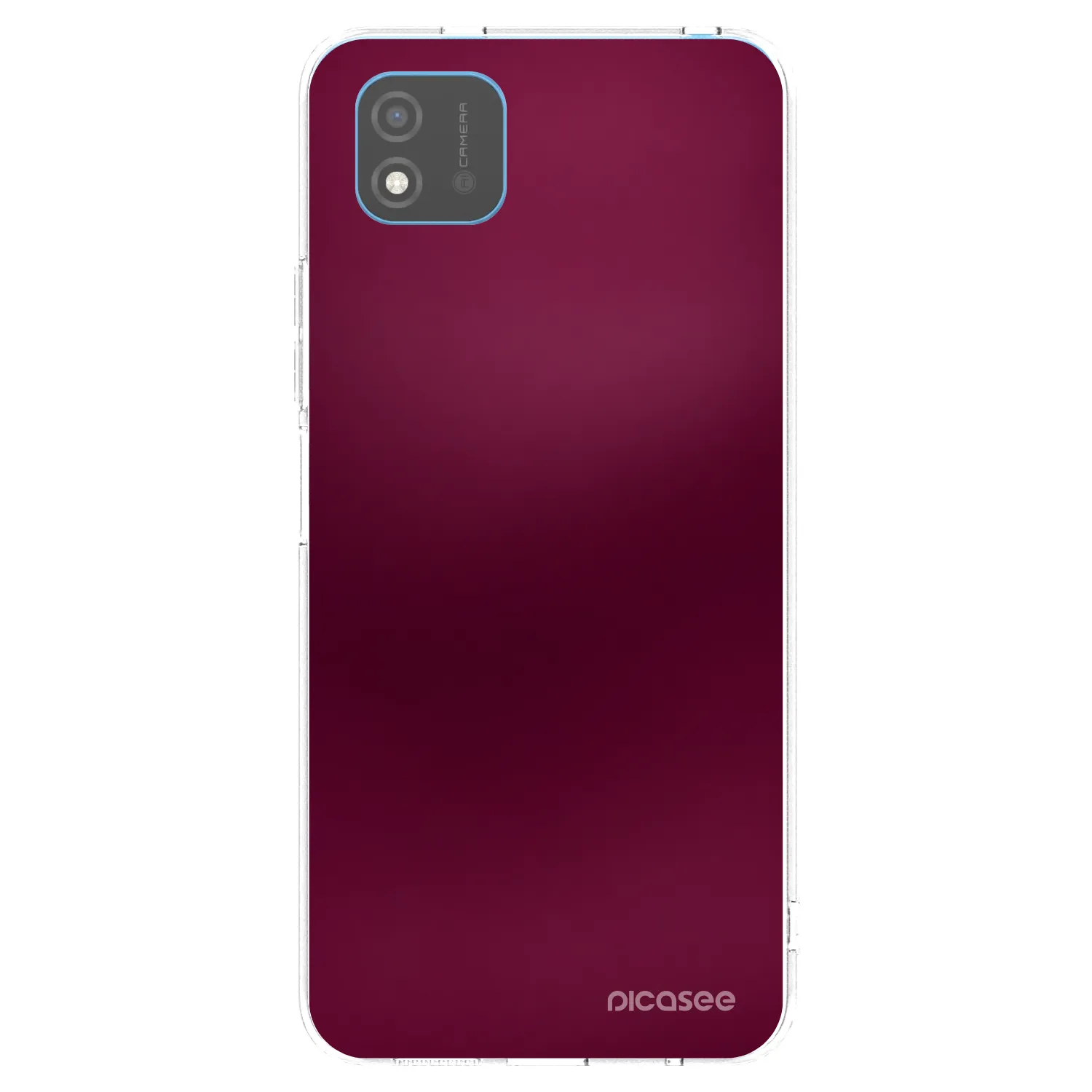 Picasee silikonový průhledný obal pro Realme C11 (2021) - Velvet Bordeaux