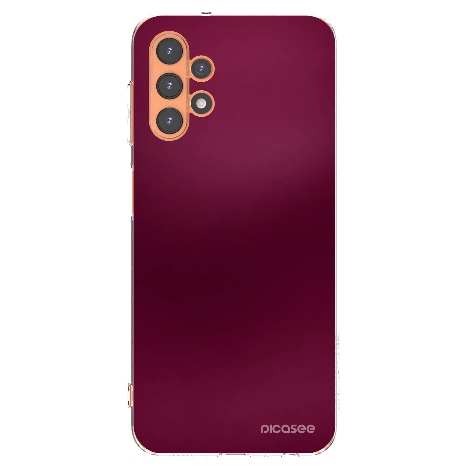 Picasee silikonový průhledný obal pro Samsung Galaxy A13 4G A135 - Velvet Bordeaux