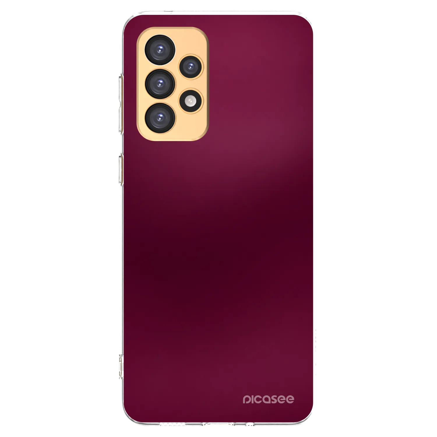 Picasee silikonový průhledný obal pro Samsung Galaxy A33 5G A336 - Velvet Bordeaux