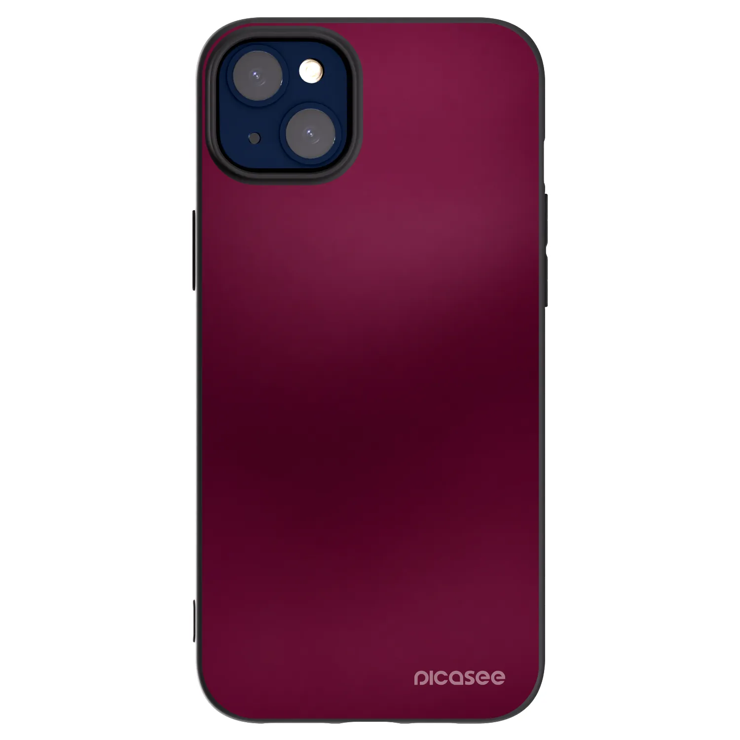 Picasee silikonový černý obal pro Apple iPhone 14 Plus - Velvet Bordeaux
