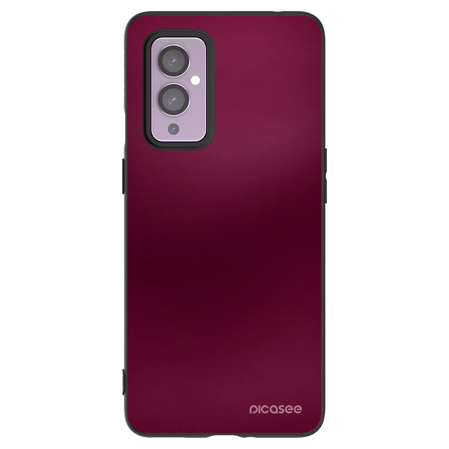 Picasee silikonový černý obal pro OnePlus 9 - Velvet Bordeaux