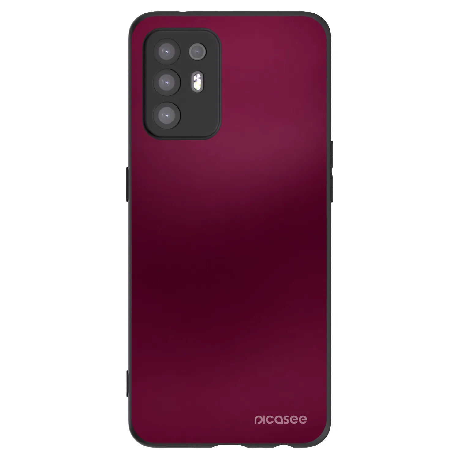 Picasee silikonový černý obal pro OPPO A94 5G - Velvet Bordeaux