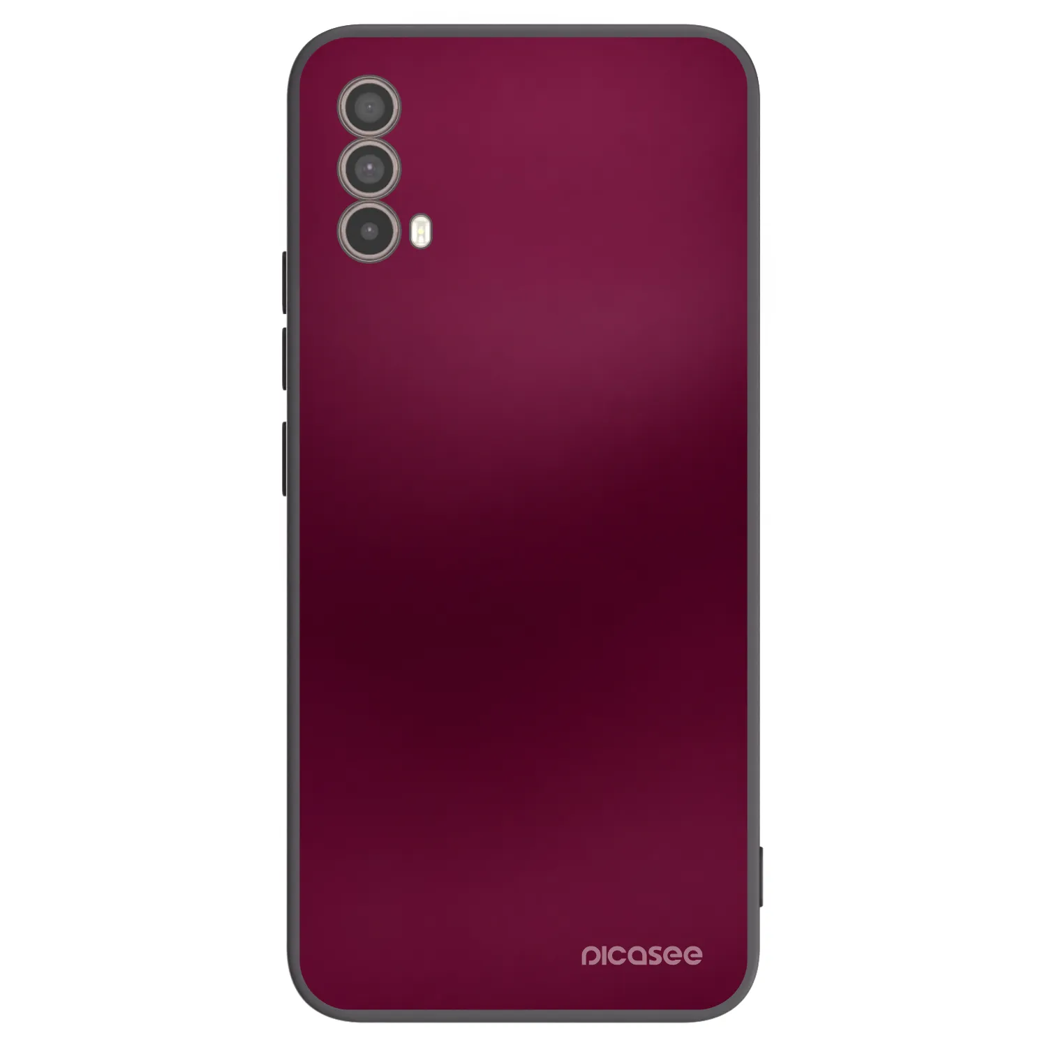 Picasee silikonový černý obal pro Motorola Moto E40 - Velvet Bordeaux