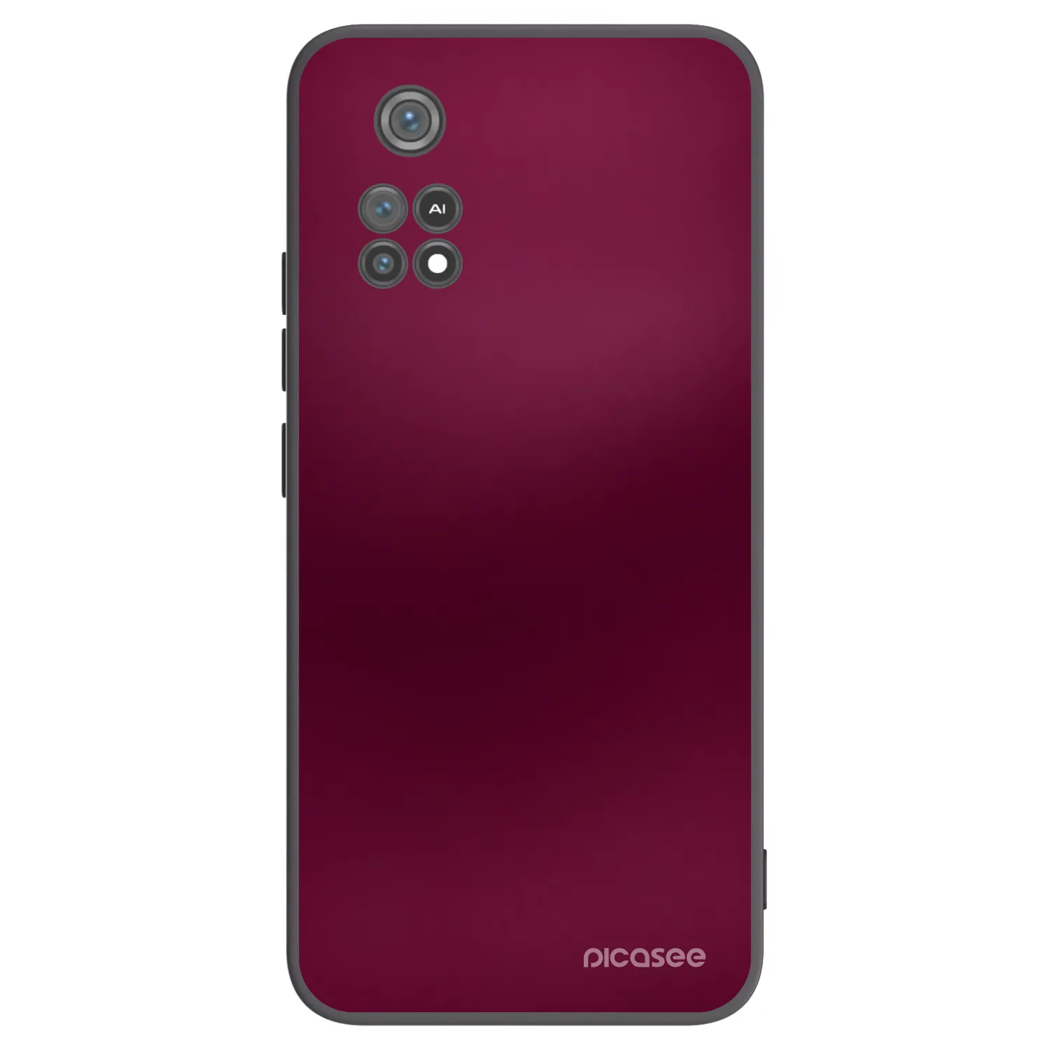 Picasee silikonový černý obal pro Xiaomi Poco M4 Pro - Velvet Bordeaux