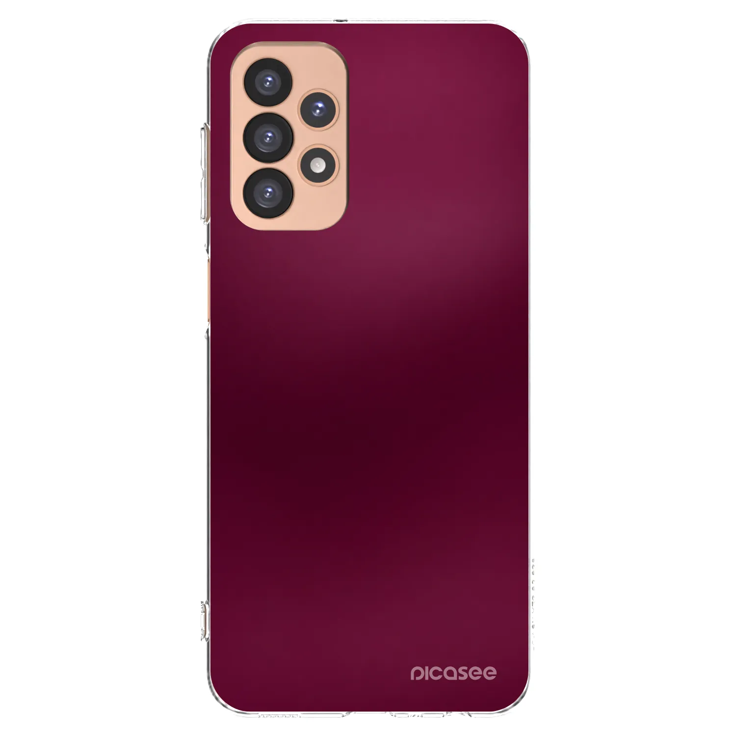 Picasee silikonový průhledný obal pro Samsung Galaxy A23 A236B 5G - Velvet Bordeaux