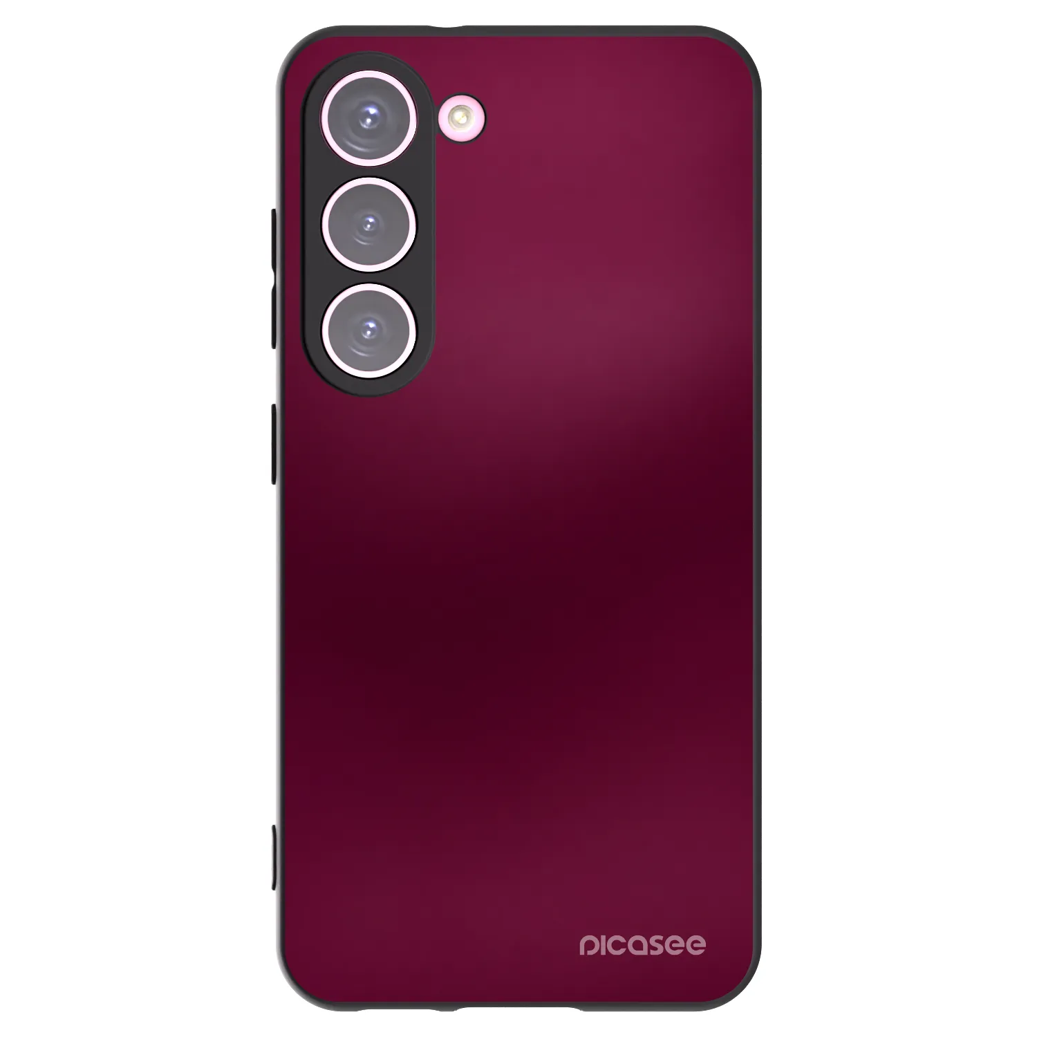 Picasee silikonový černý obal pro Samsung Galaxy S23 5G - Velvet Bordeaux