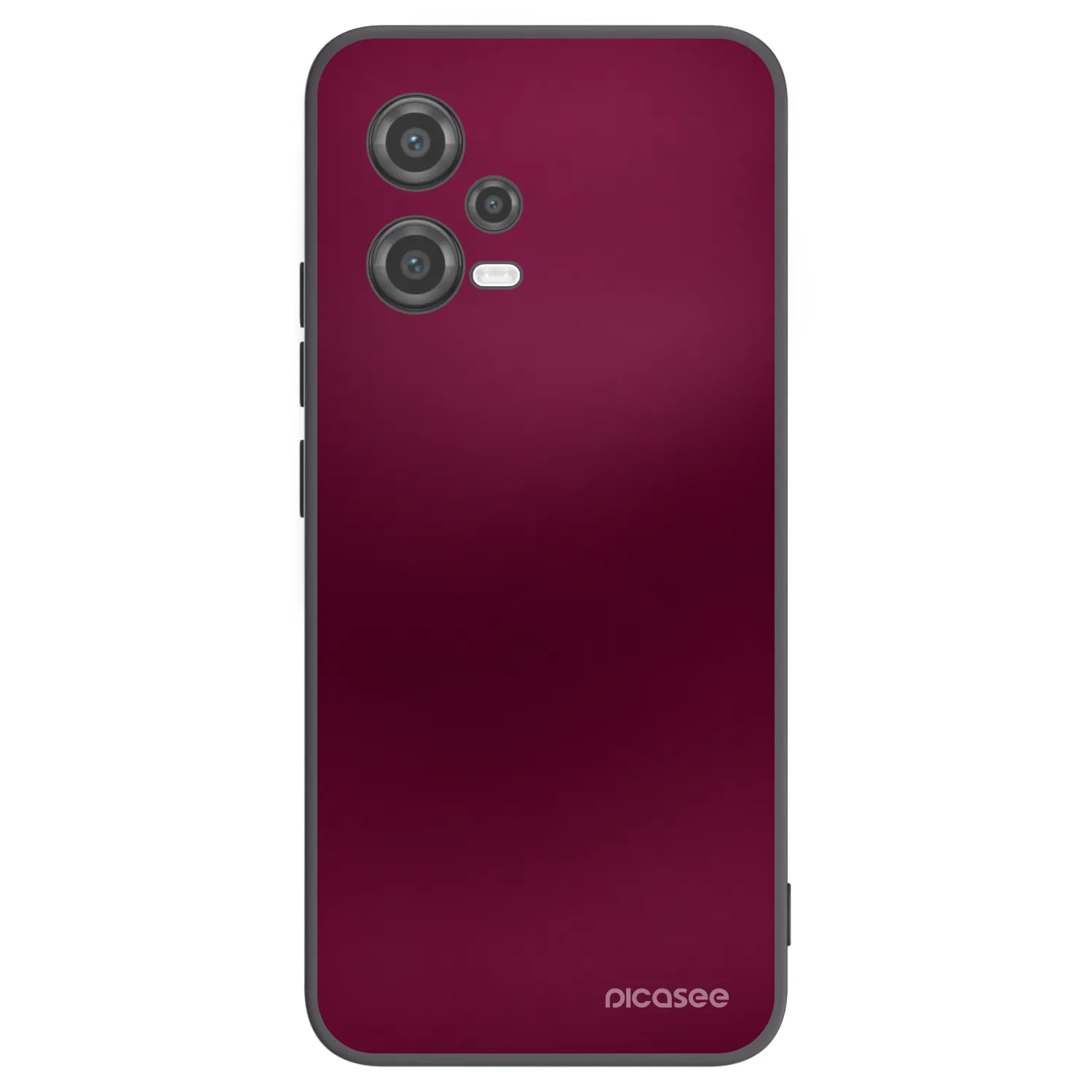 Picasee silikonový černý obal pro Xiaomi Poco X5 - Velvet Bordeaux
