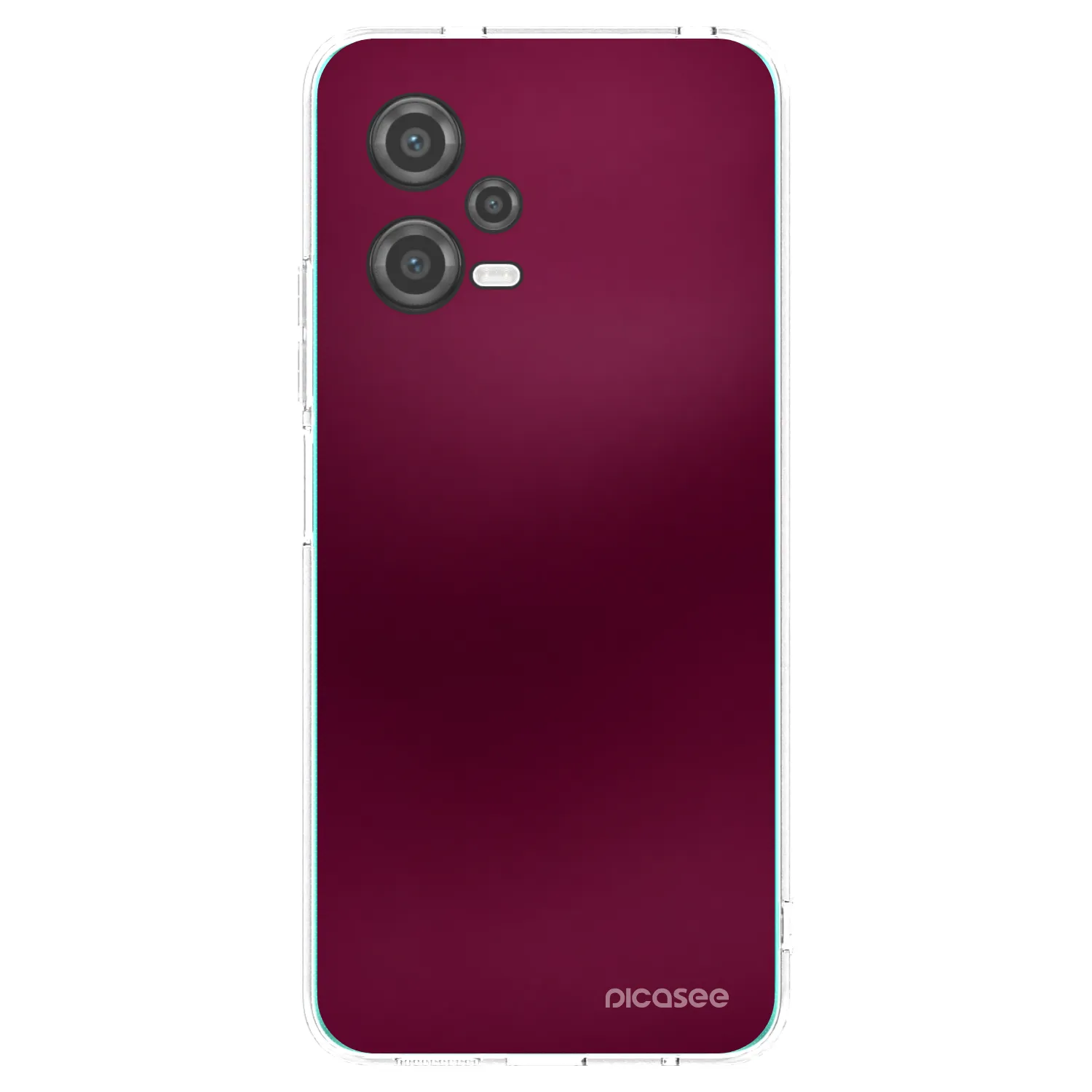 Picasee silikonový průhledný obal pro Xiaomi Poco X5 - Velvet Bordeaux