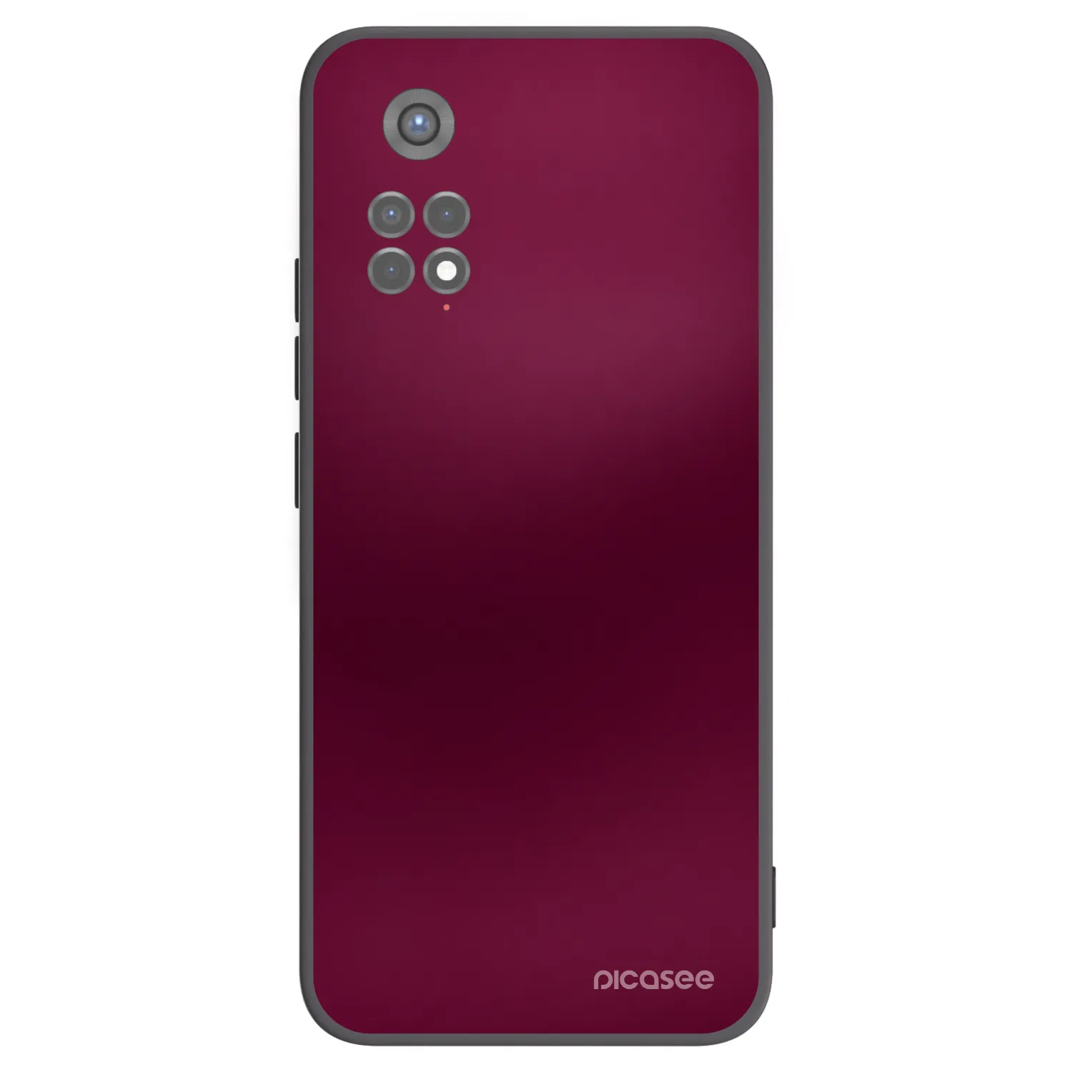 Picasee silikonový černý obal pro Xiaomi Redmi Note 11S 5G - Velvet Bordeaux