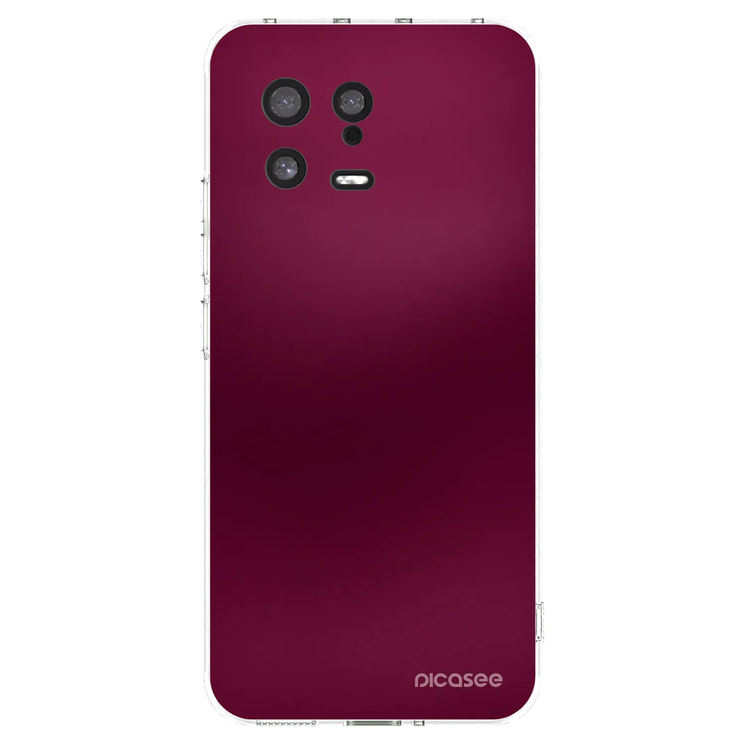 Picasee silikonový průhledný obal pro Xiaomi 13 - Velvet Bordeaux