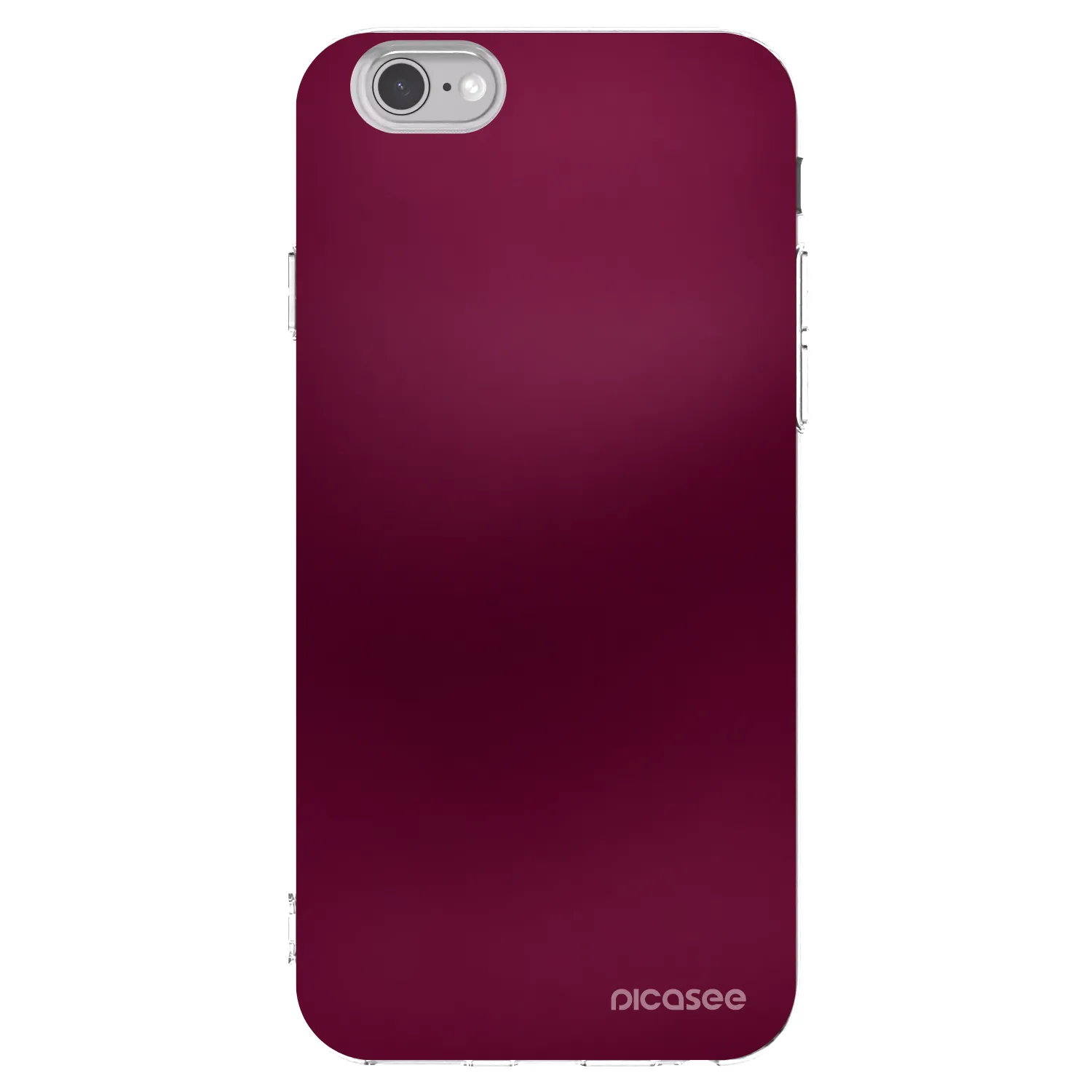 Picasee silikonový průhledný obal pro Apple iPhone 6/6S - Velvet Bordeaux