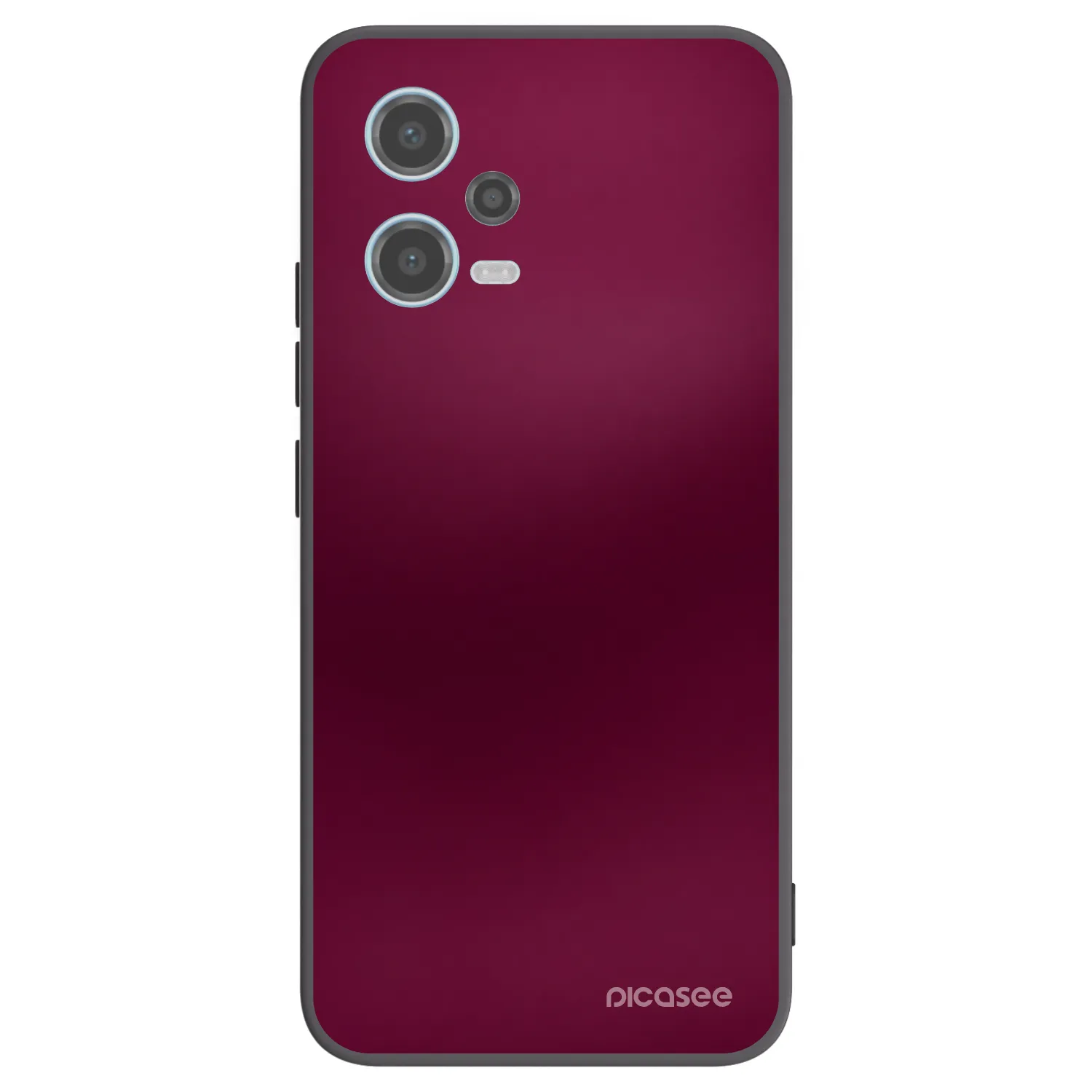 Picasee silikonový černý obal pro Xiaomi Redmi Note 12 5G - Velvet Bordeaux