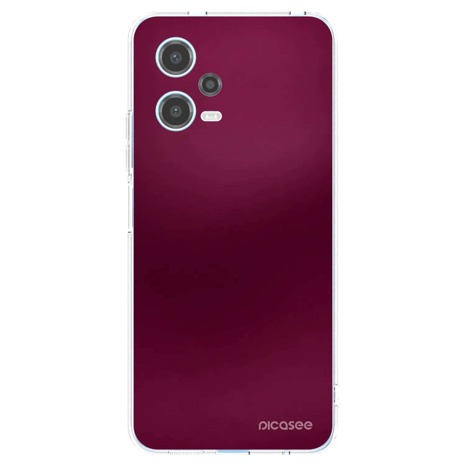 Picasee silikonový průhledný obal pro Xiaomi Redmi Note 12 5G - Velvet Bordeaux