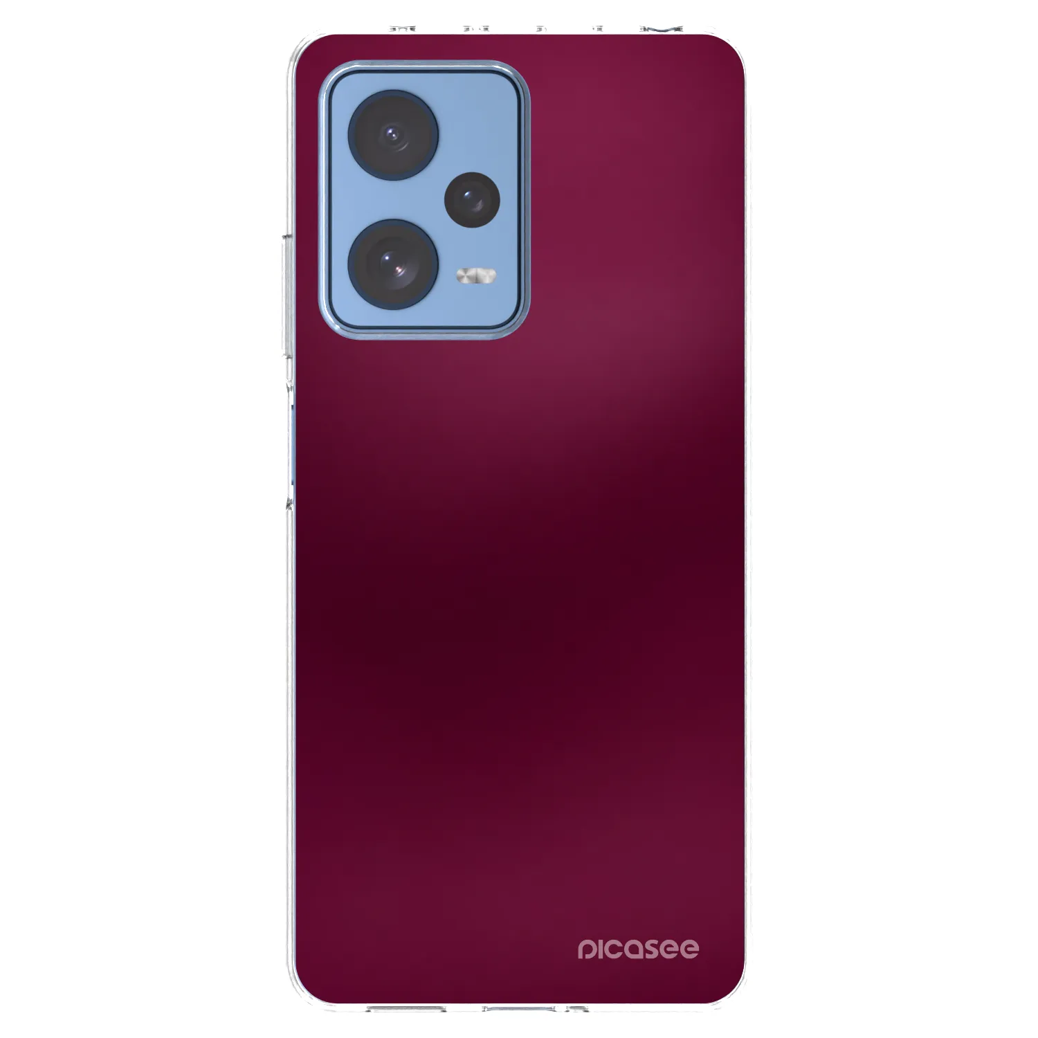 Picasee silikonový průhledný obal pro Xiaomi Redmi Note 12 Pro 5G - Velvet Bordeaux