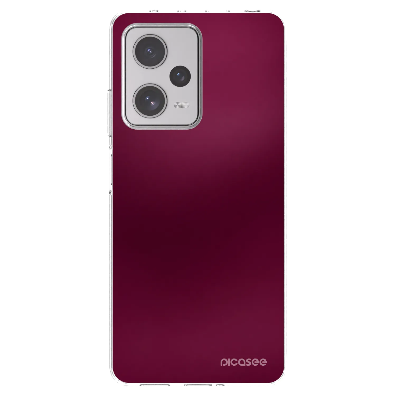 Picasee silikonový průhledný obal pro Xiaomi Redmi Note 12 Pro+ 5G - Velvet Bordeaux