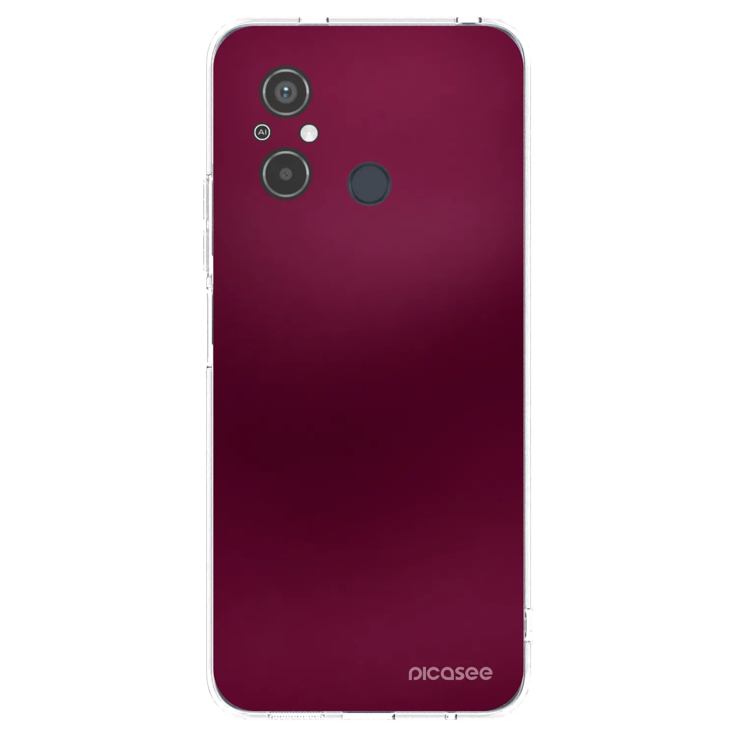 Picasee silikonový průhledný obal pro Xiaomi Redmi 12C - Velvet Bordeaux