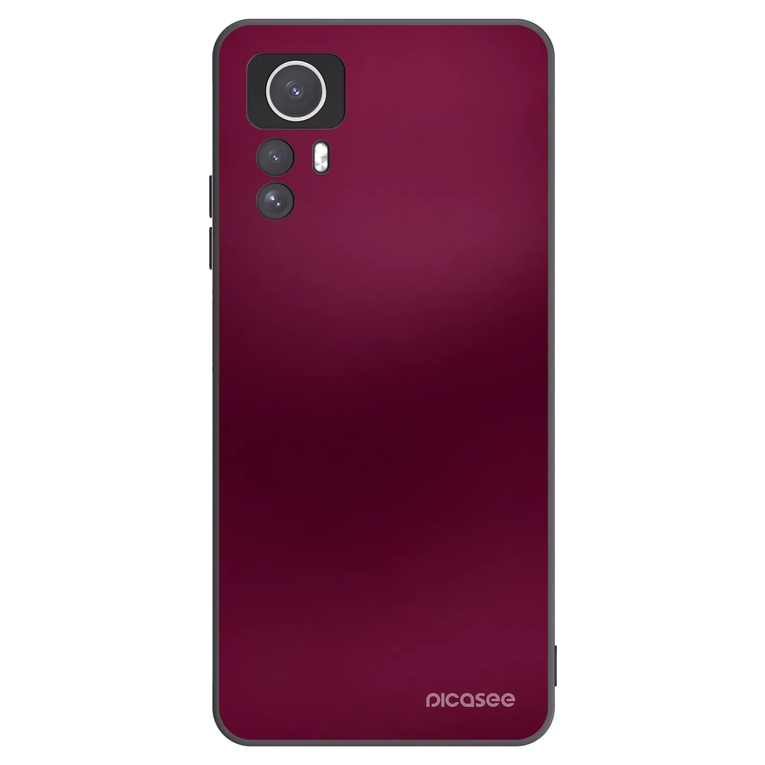 Picasee silikonový černý obal pro Xiaomi Redmi Note 12S - Velvet Bordeaux