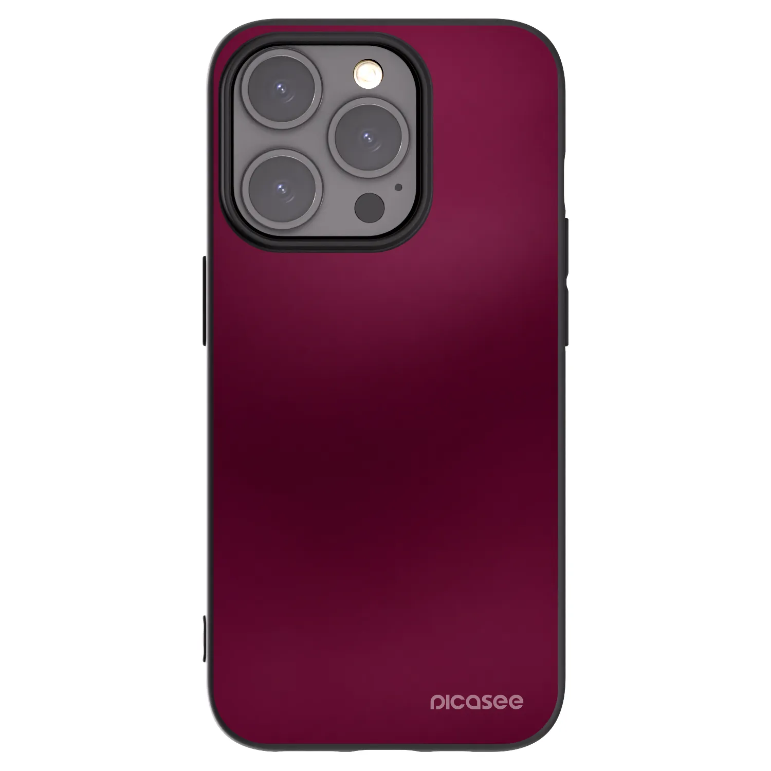 Picasee silikonový černý obal pro Apple iPhone 15 Pro - Velvet Bordeaux
