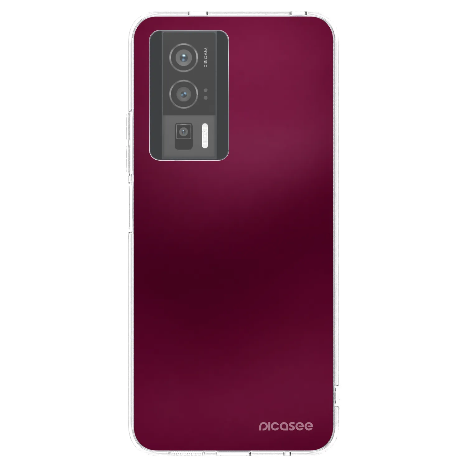 Picasee silikonový průhledný obal pro Xiaomi Poco F5 Pro 5G - Velvet Bordeaux