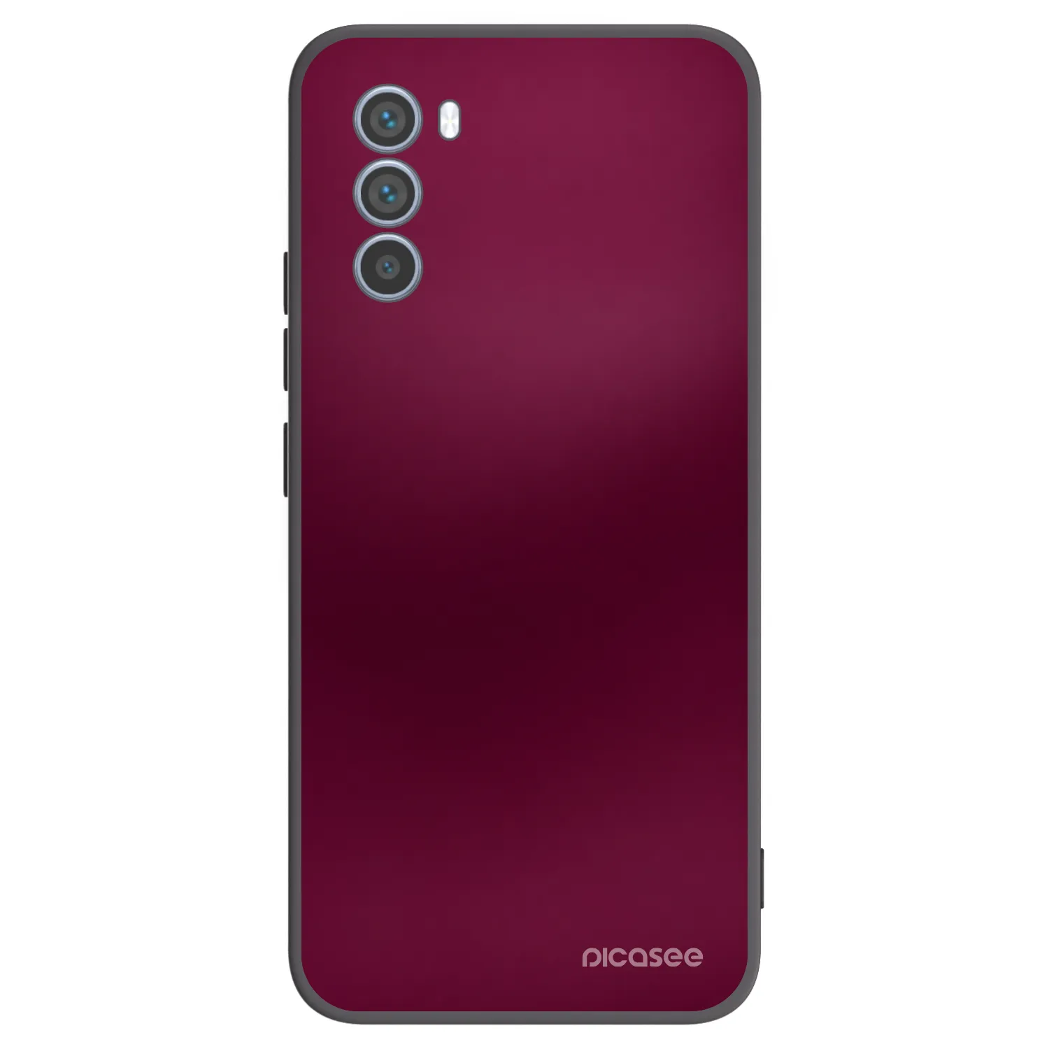 Picasee silikonový černý obal pro Motorola Moto G62 - Velvet Bordeaux