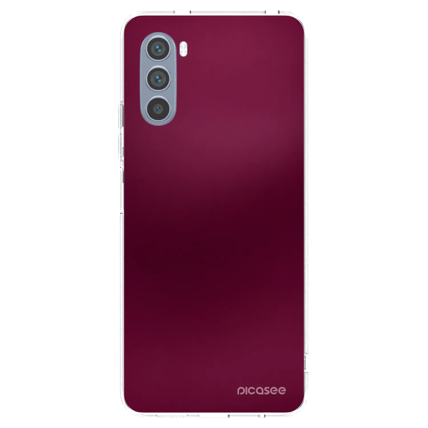 Picasee silikonový průhledný obal pro Motorola Moto G62 - Velvet Bordeaux