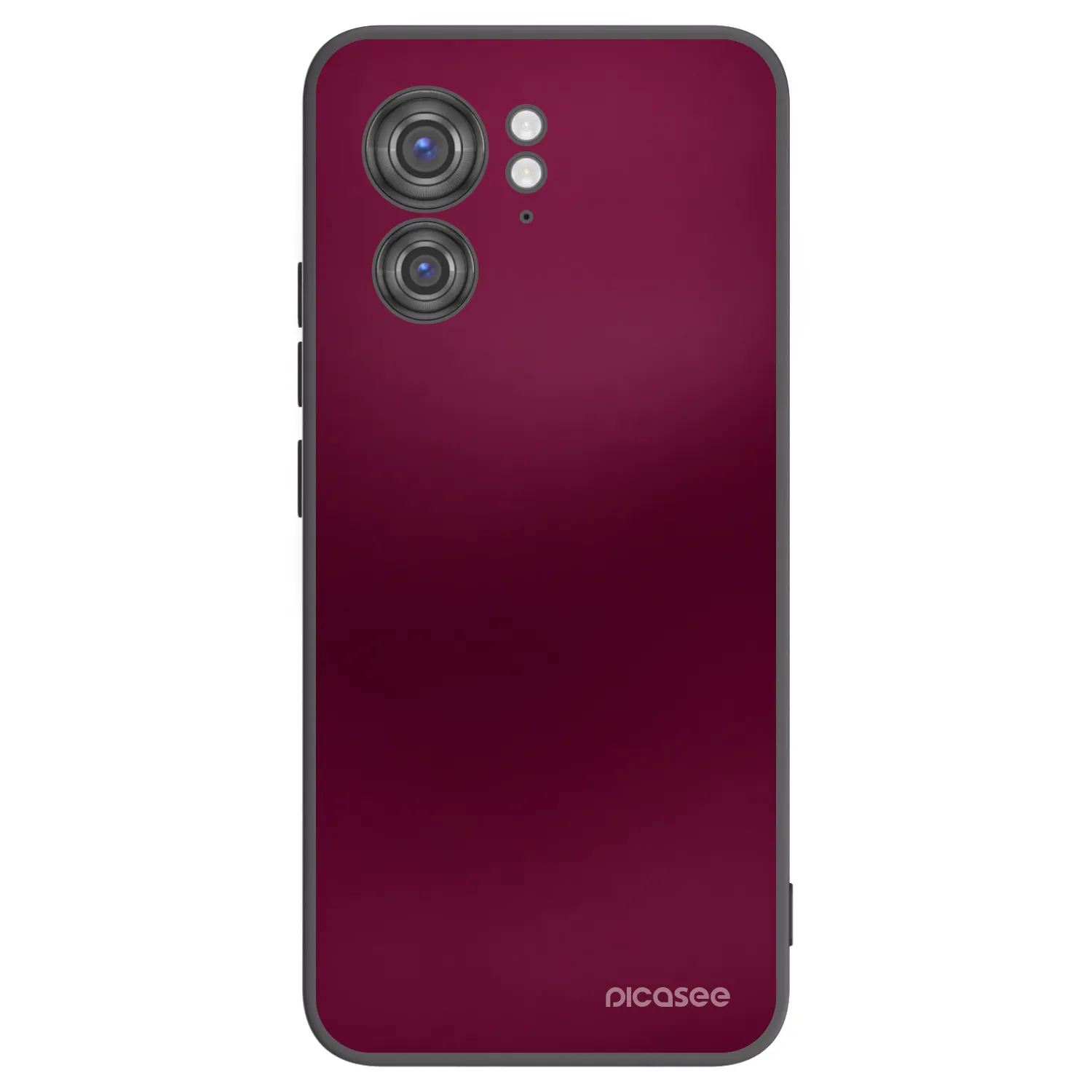 Picasee silikonový černý obal pro Motorola Edge 40 - Velvet Bordeaux