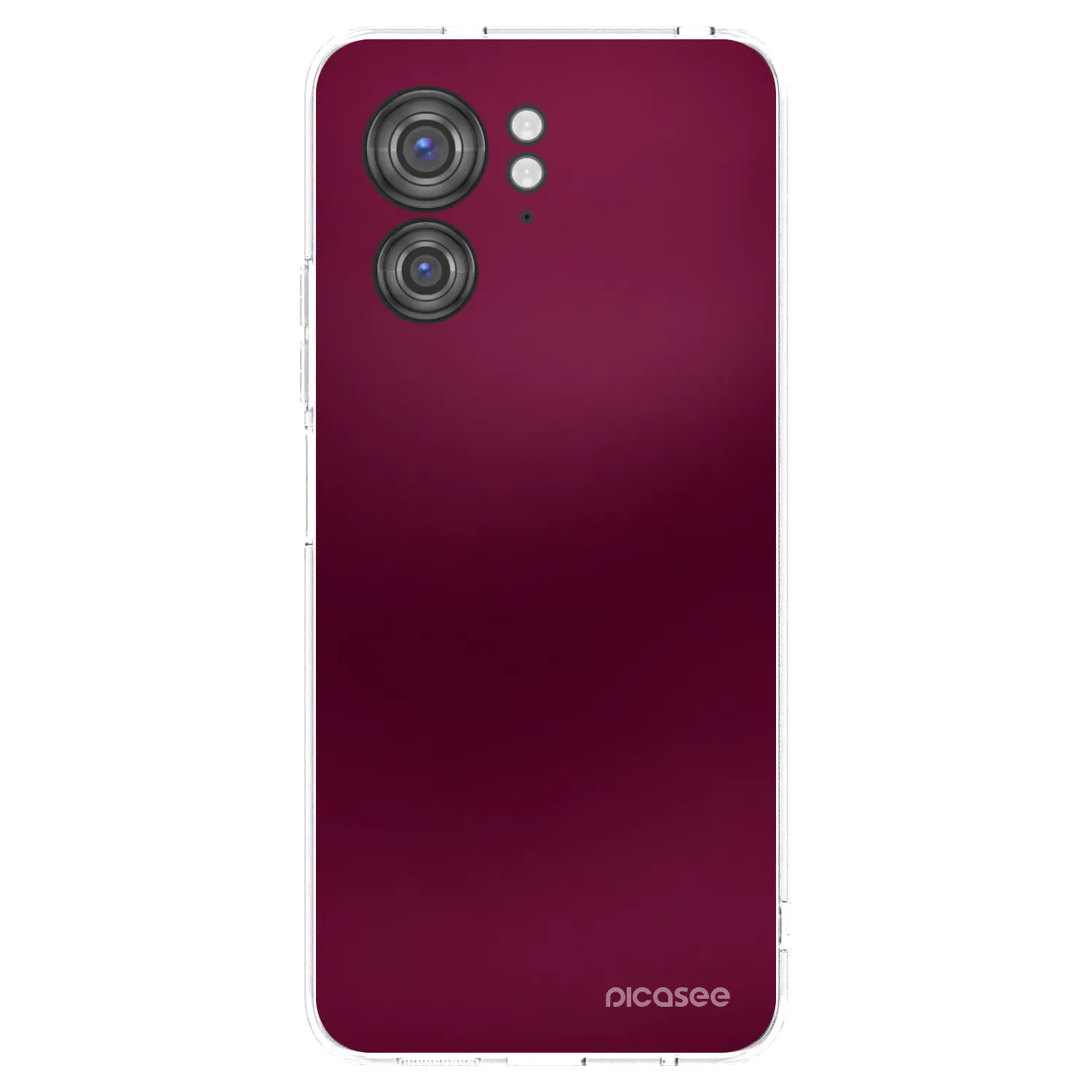 Picasee silikonový průhledný obal pro Motorola Edge 40 - Velvet Bordeaux