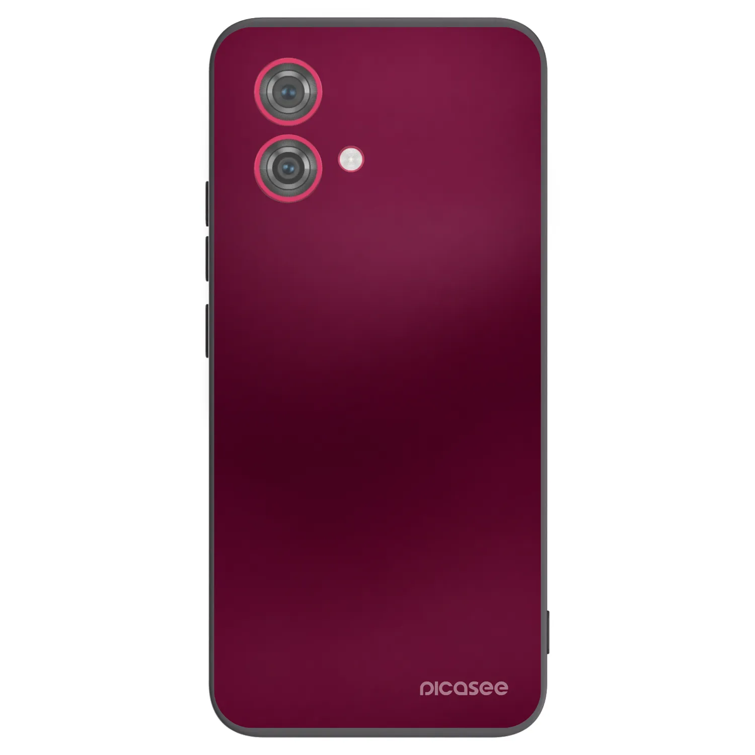 Picasee silikonový černý obal pro Motorola Moto G84 5G - Velvet Bordeaux