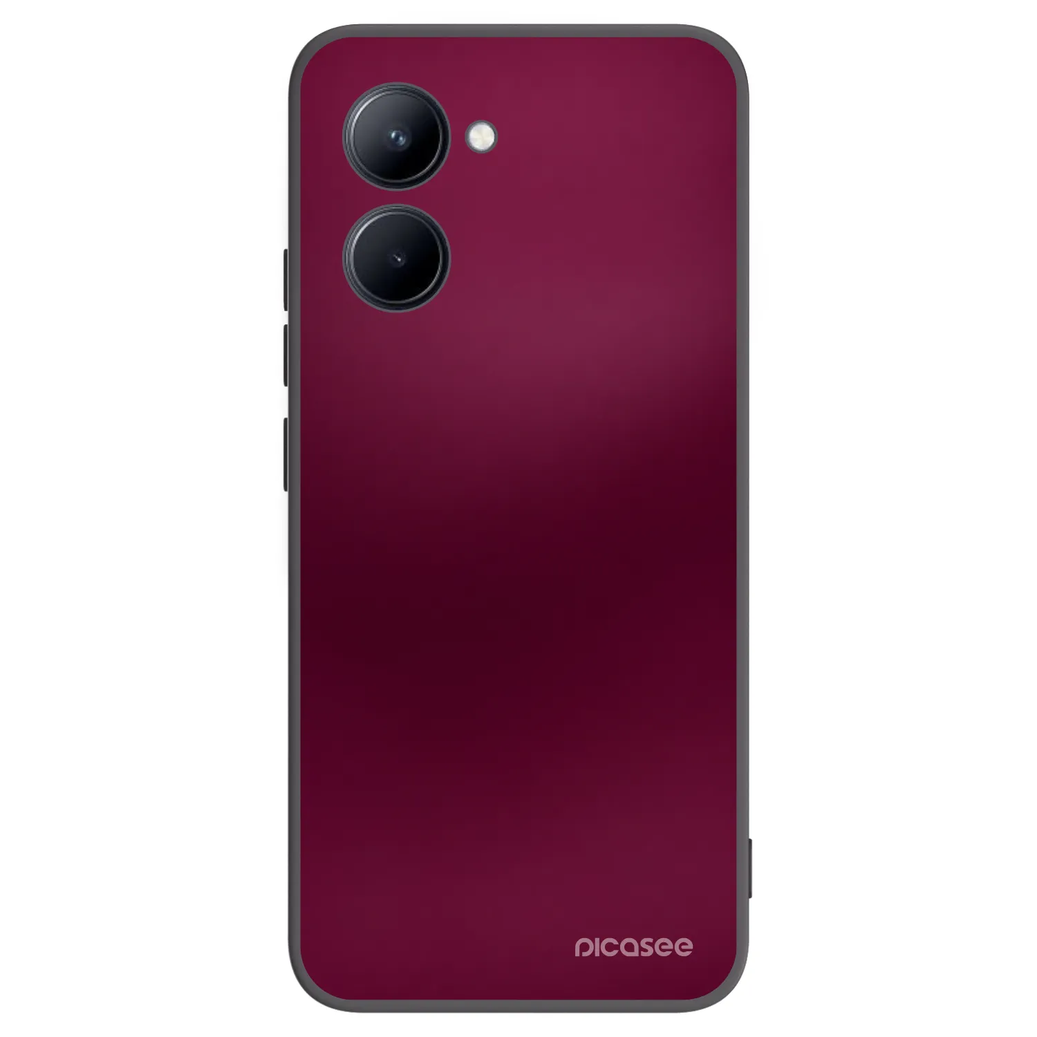 Picasee silikonový černý obal pro Realme C33 (2023) - Velvet Bordeaux