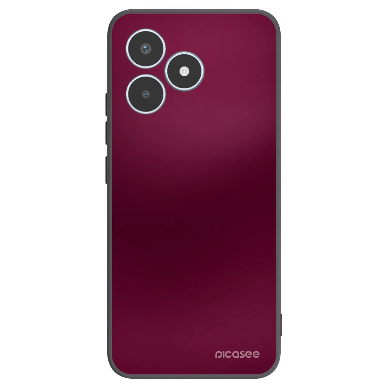 Picasee silikonový černý obal pro Realme C53 - Velvet Bordeaux