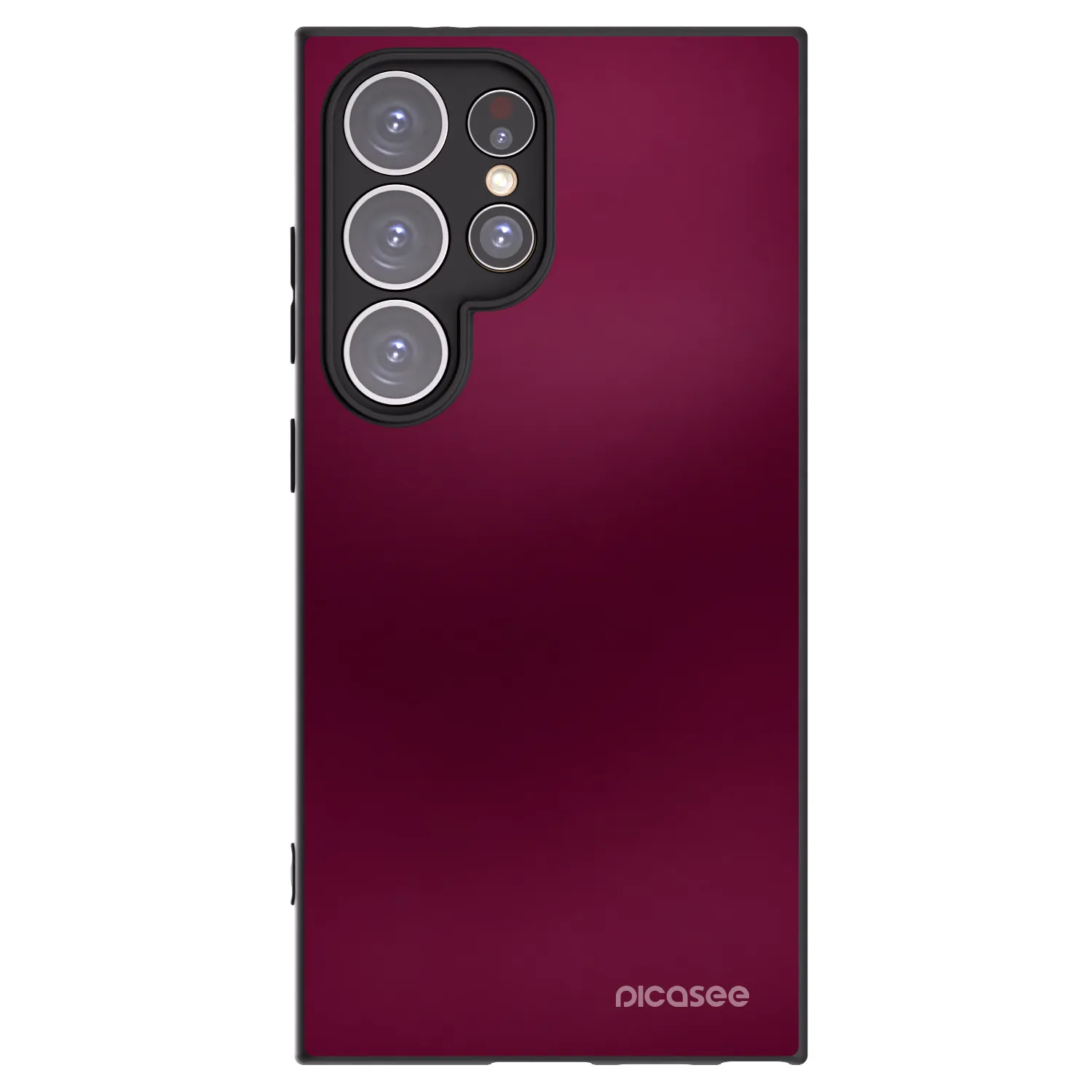 Picasee silikonový černý obal pro Samsung Galaxy S24 Ultra S928B 5G - Velvet Bordeaux