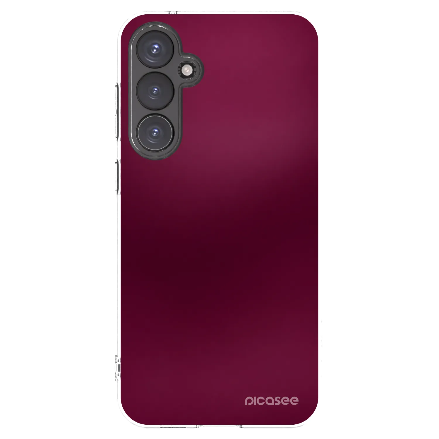 Picasee silikonový průhledný obal pro Samsung Galaxy S23 FE S711B - Velvet Bordeaux