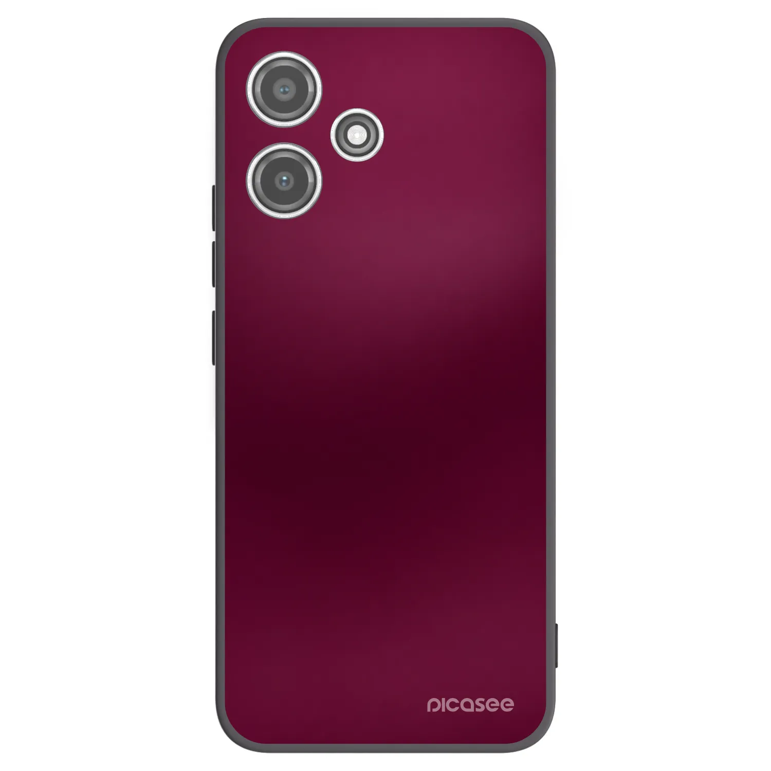 Picasee silikonový černý obal pro Xiaomi Redmi 12 5G - Velvet Bordeaux