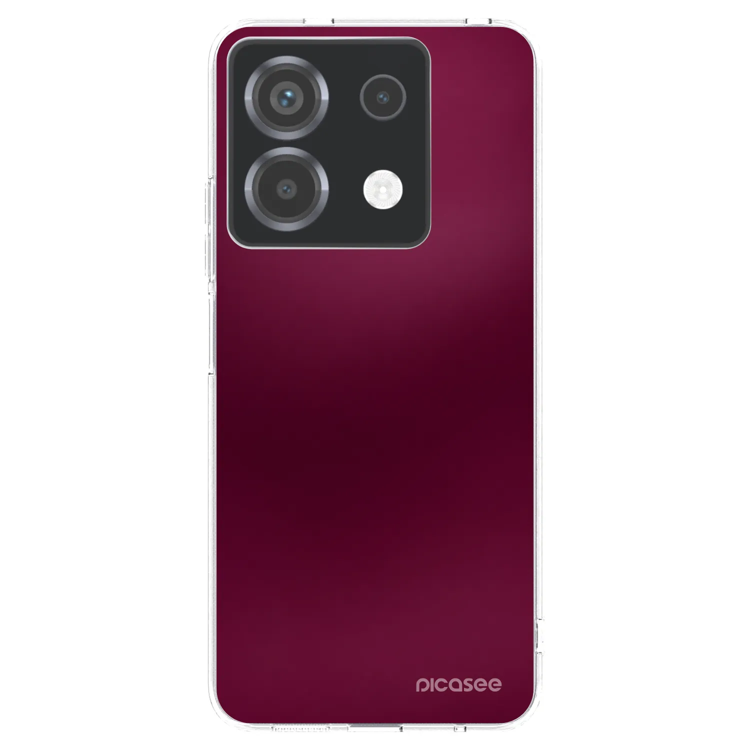 Picasee silikonový průhledný obal pro Xiaomi Poco X6 - Velvet Bordeaux