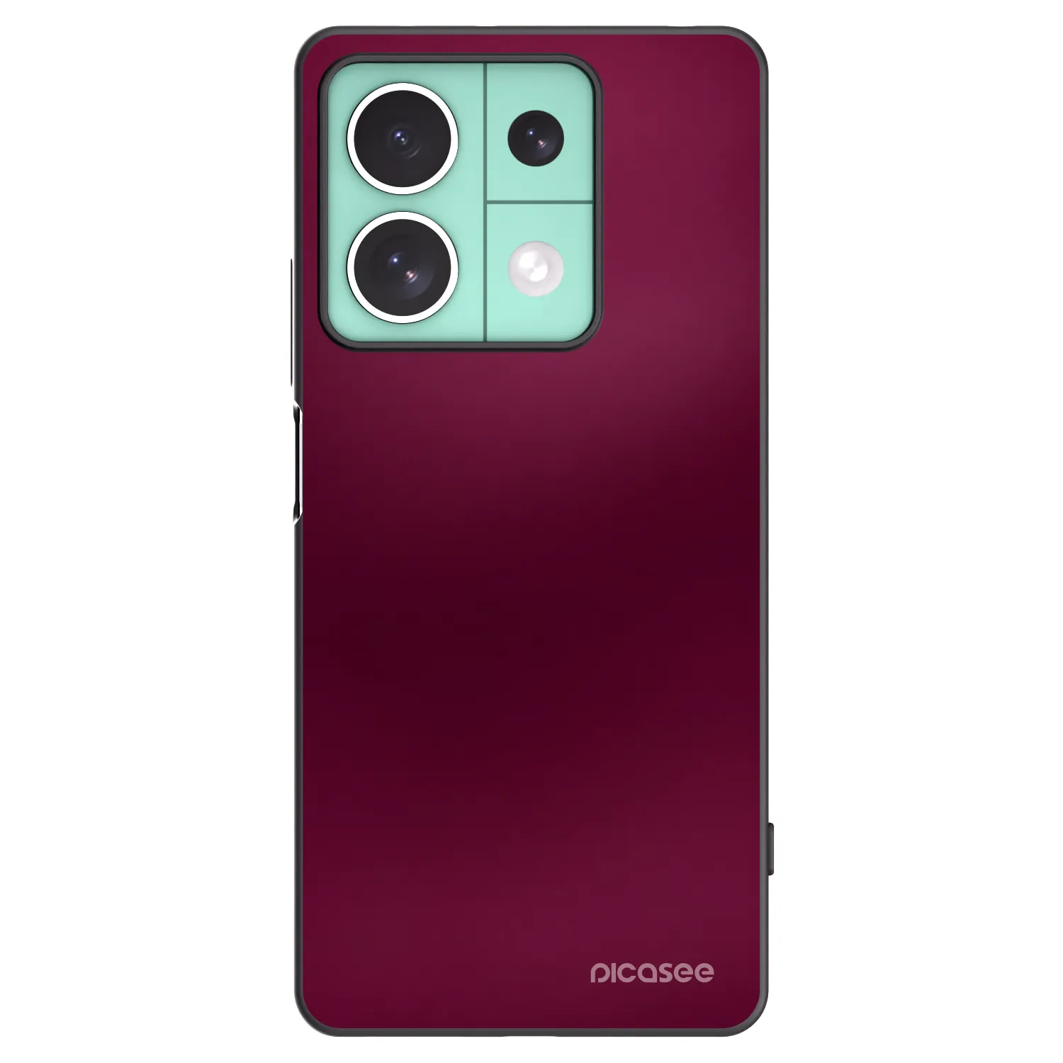 Picasee silikonový černý obal pro Xiaomi Redmi Note 13 5G - Velvet Bordeaux