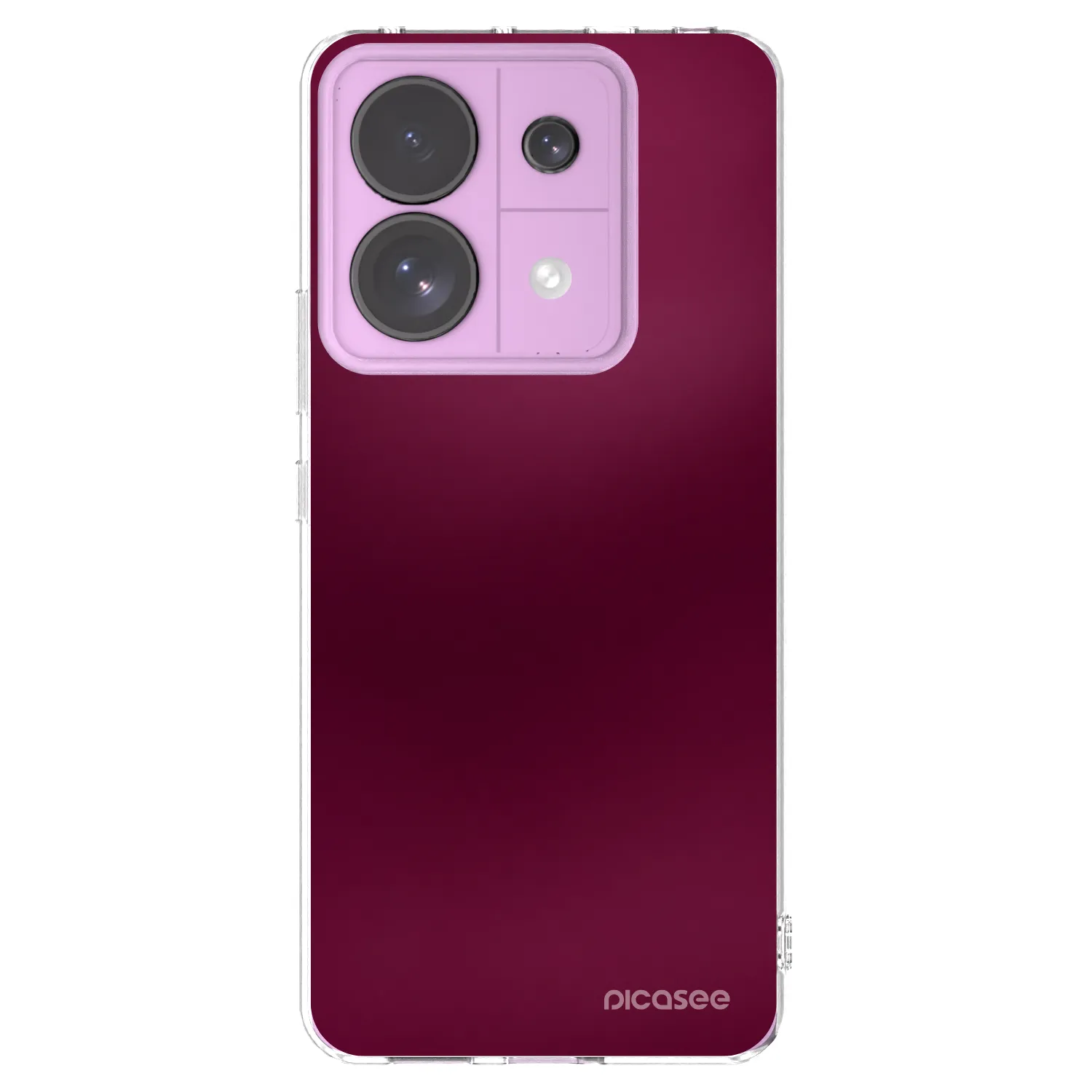 Picasee silikonový průhledný obal pro Xiaomi Redmi Note 13 Pro 5G - Velvet Bordeaux