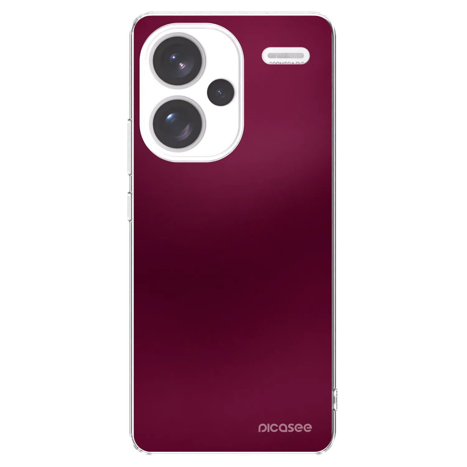 Picasee silikonový průhledný obal pro Xiaomi Redmi Note 13 Pro+ 5G - Velvet Bordeaux