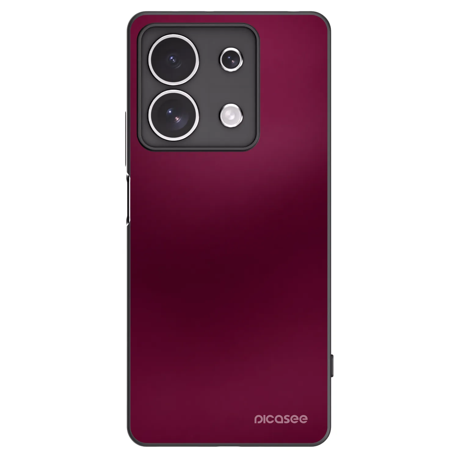 Picasee silikonový černý obal pro Xiaomi Redmi Note 13 4G - Velvet Bordeaux