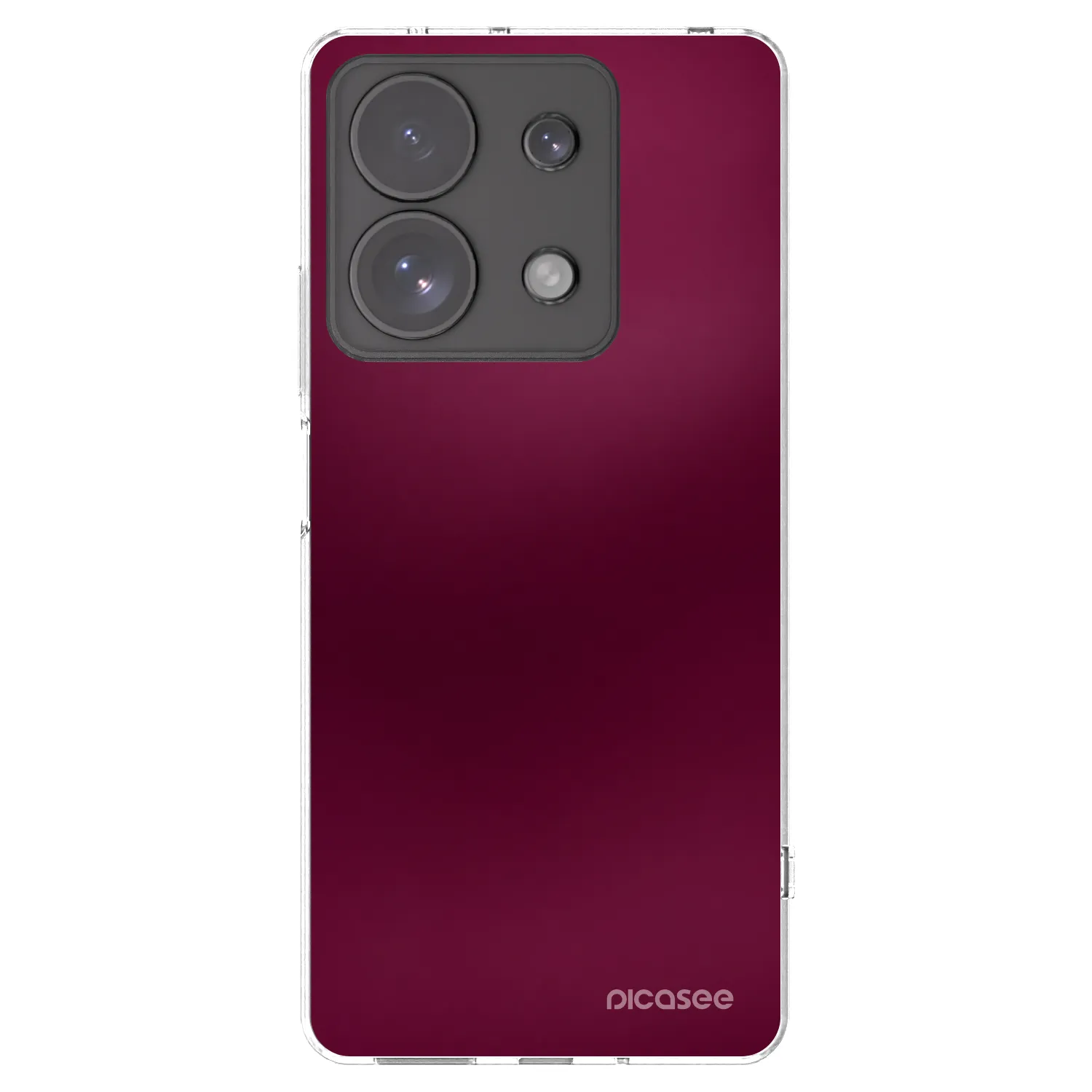 Picasee silikonový průhledný obal pro Xiaomi Redmi Note 13 Pro 4G - Velvet Bordeaux