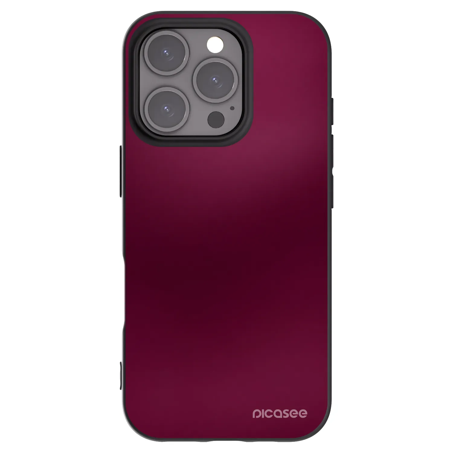 Picasee silikonový černý obal pro Apple iPhone 16 Pro - Velvet Bordeaux