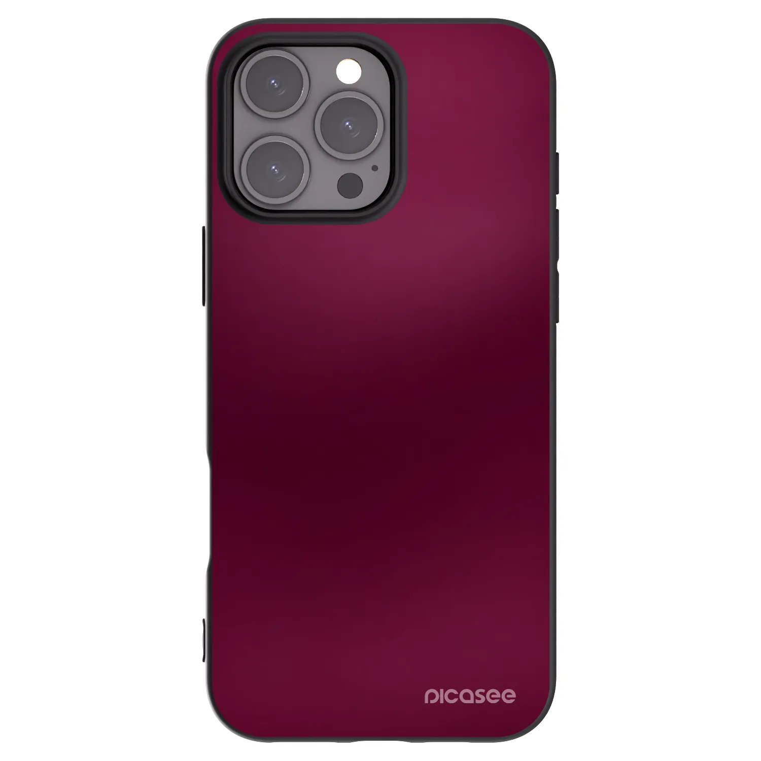 Picasee silikonový černý obal pro Apple iPhone 16 Pro Max - Velvet Bordeaux